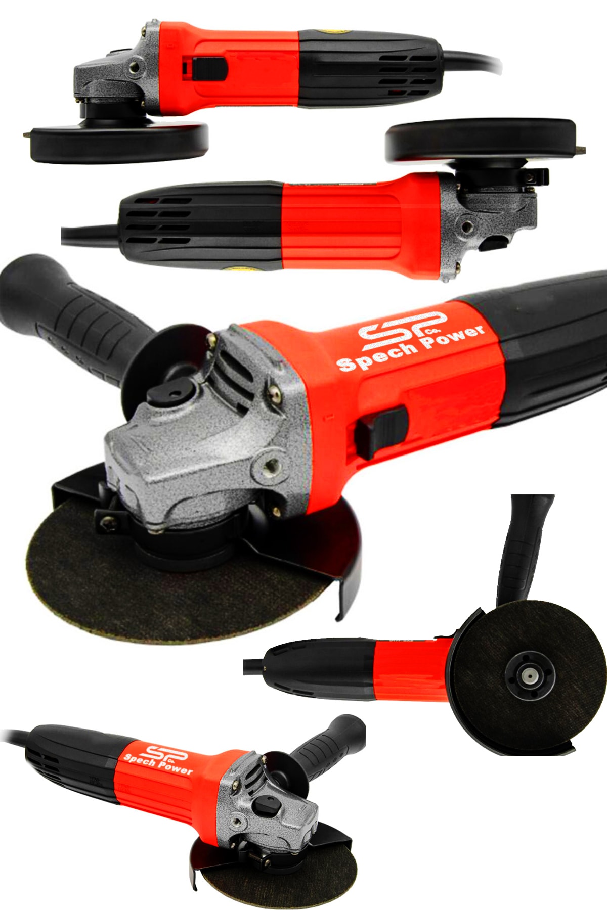 Spech Power Bakır Sargılı 3400 Watt Profesyonel Avuç Içi Sprel Taşlama Ahşap Demir Metal Kesme Makinesi