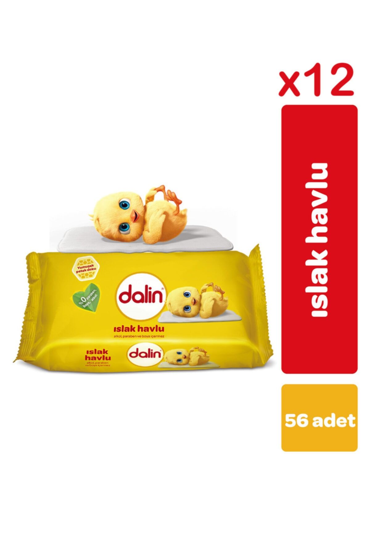 Dalin Islak Havlu 56'lı 12 Paket
