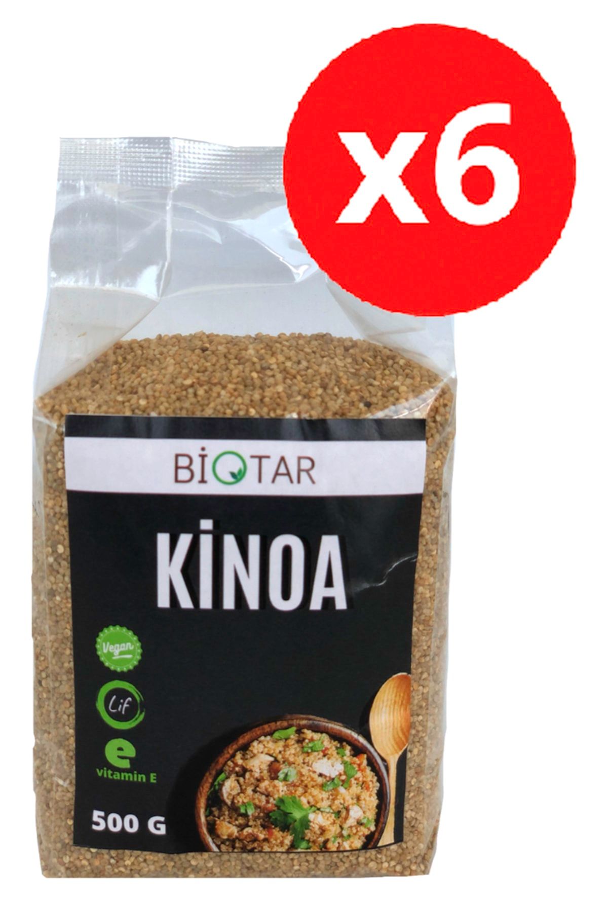 BİOTAR Organik Tarım Ürünleri Kinoa 500gr X 6 Adet