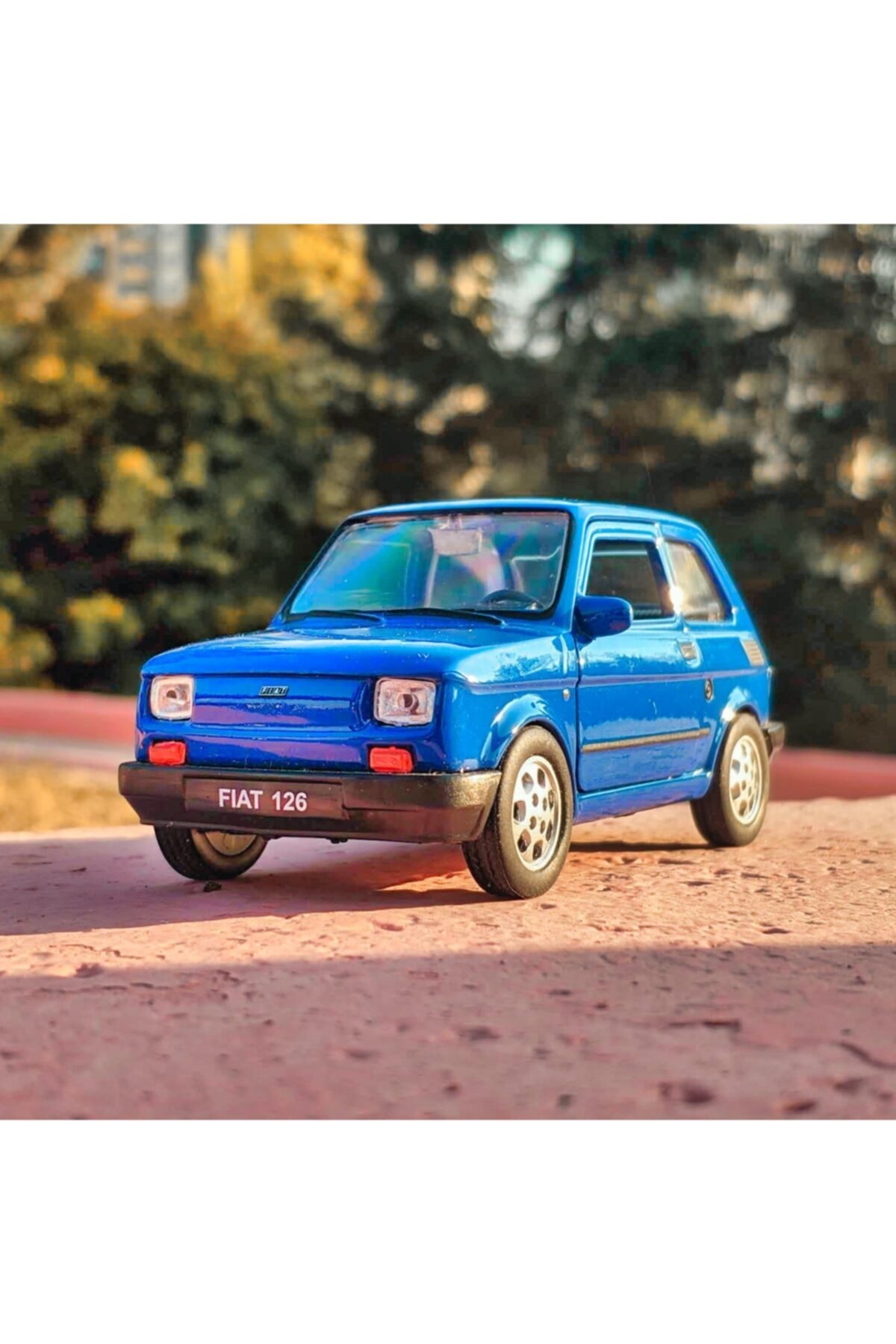 Fiat 126p Bis Mavi Koleksiyon Metal Araba 11cm