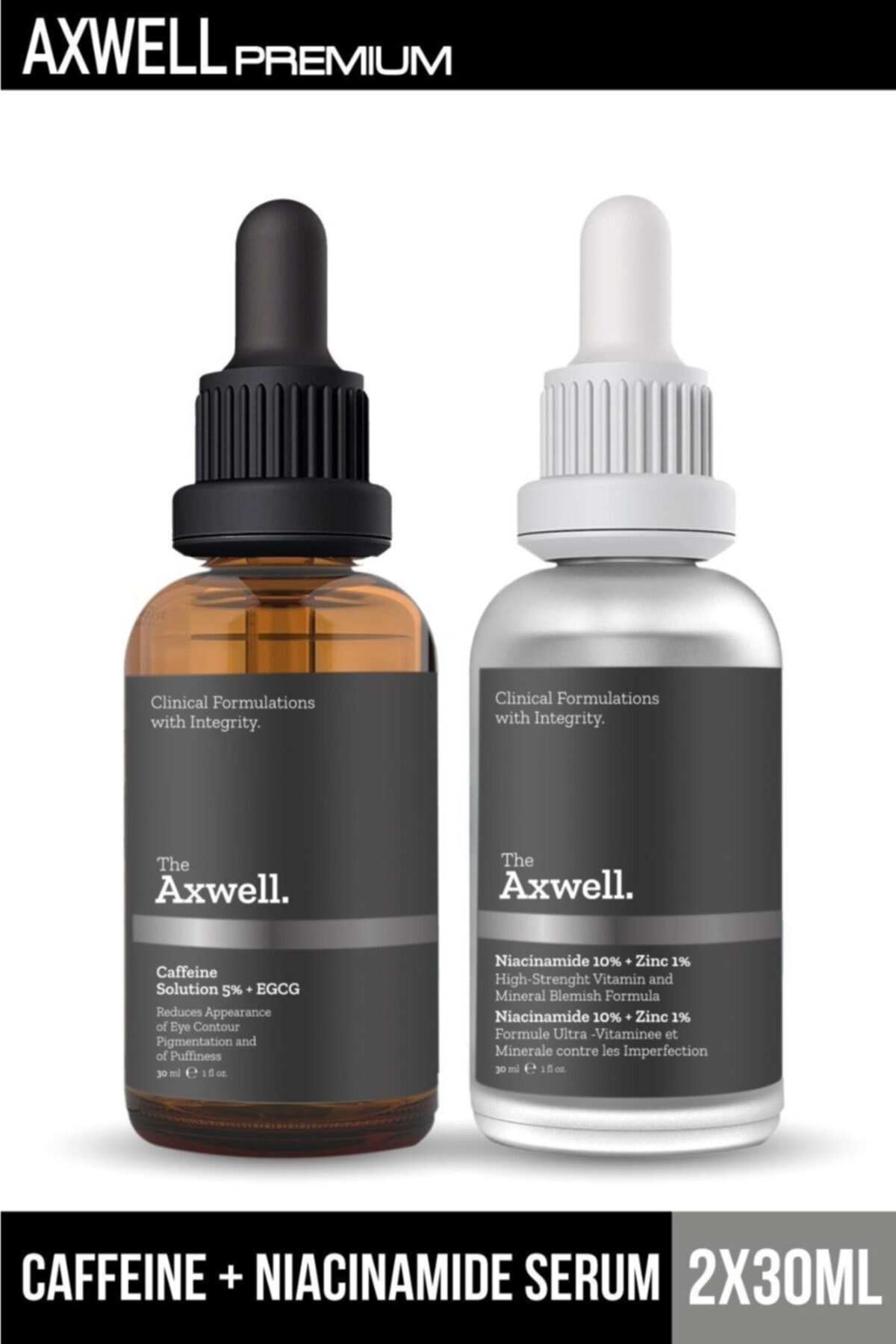 AXWELL Premium Göz Altı Torbalanma Ve Morluk Karşıtı Bakım Serumu 30 Ml(caffeine Solution5%+egcg)&gö