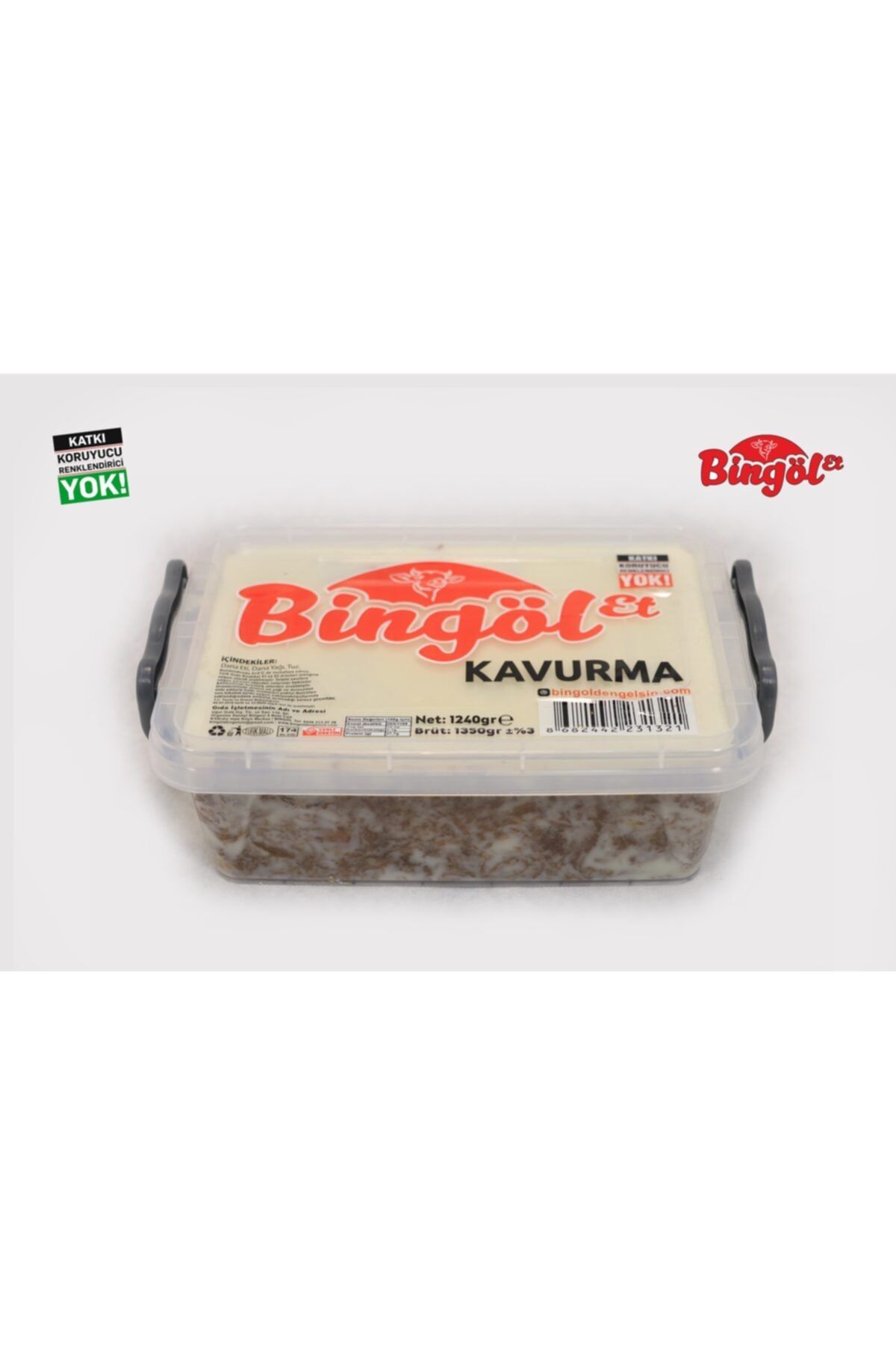 BİNGÖL ET Kavurma Saklama Kablı 1350 Gr