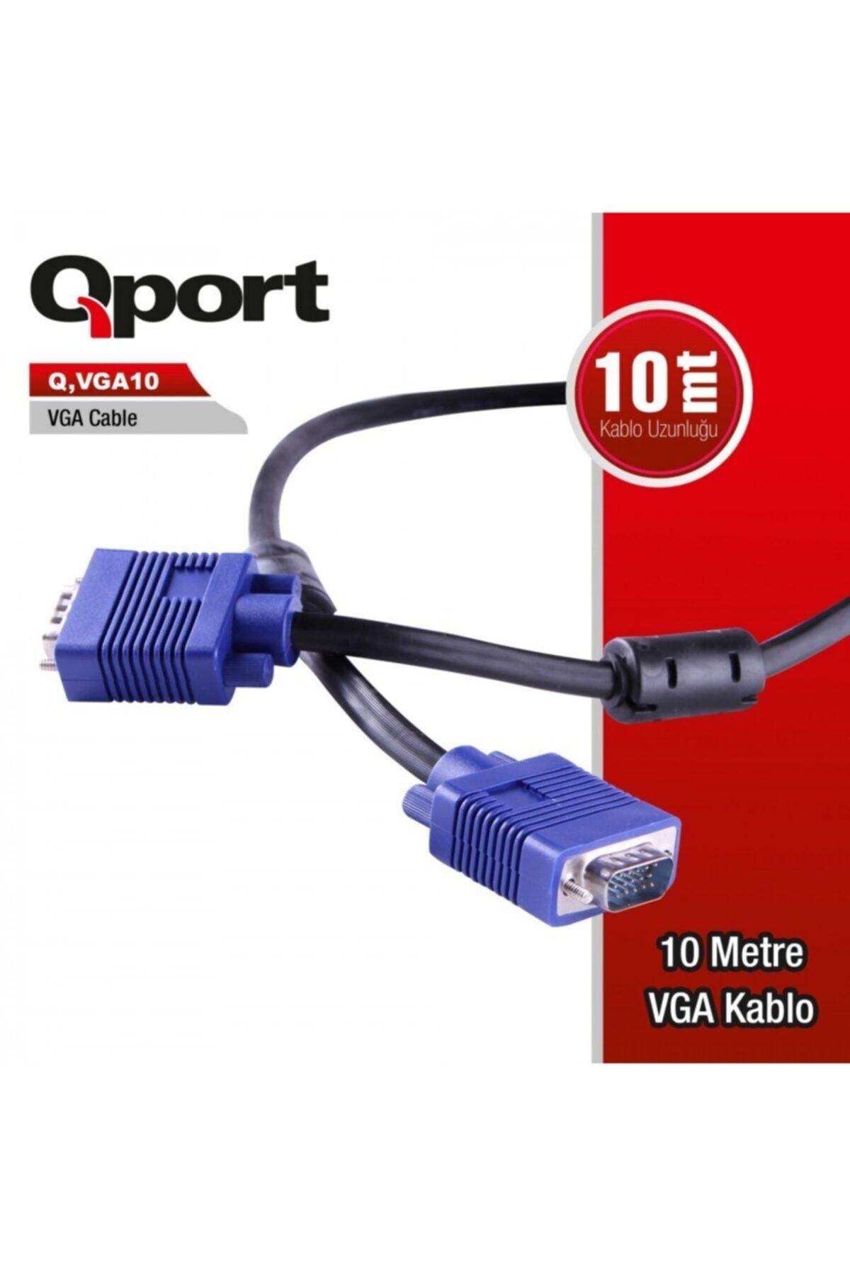 Qport Q-vga10 10mt Vga Kablo