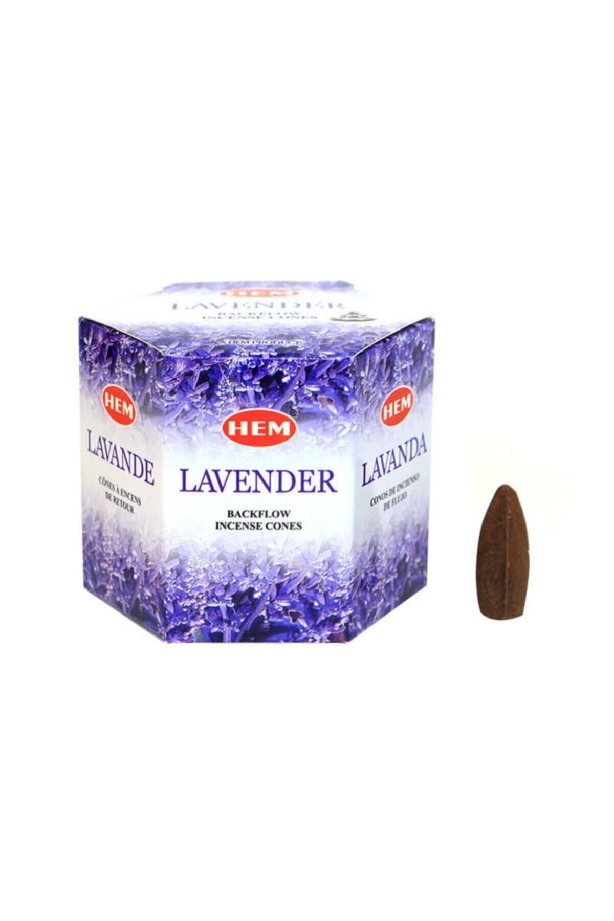 Hem Tütsü 20 Adet Konik Tütsü Lavender Back Flow Cones Geri Akış Tütsüsü Lavanta Kokusu