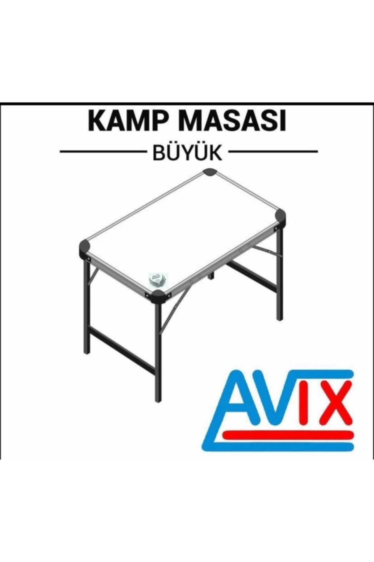 Avix Katlanır Kamp Masası Büyük Boy