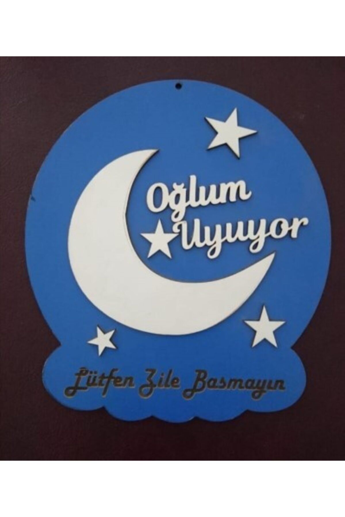 yenihayatdekorasyon Bebek Uyuyor Zile Basmayın Erkek Kapı Süsü