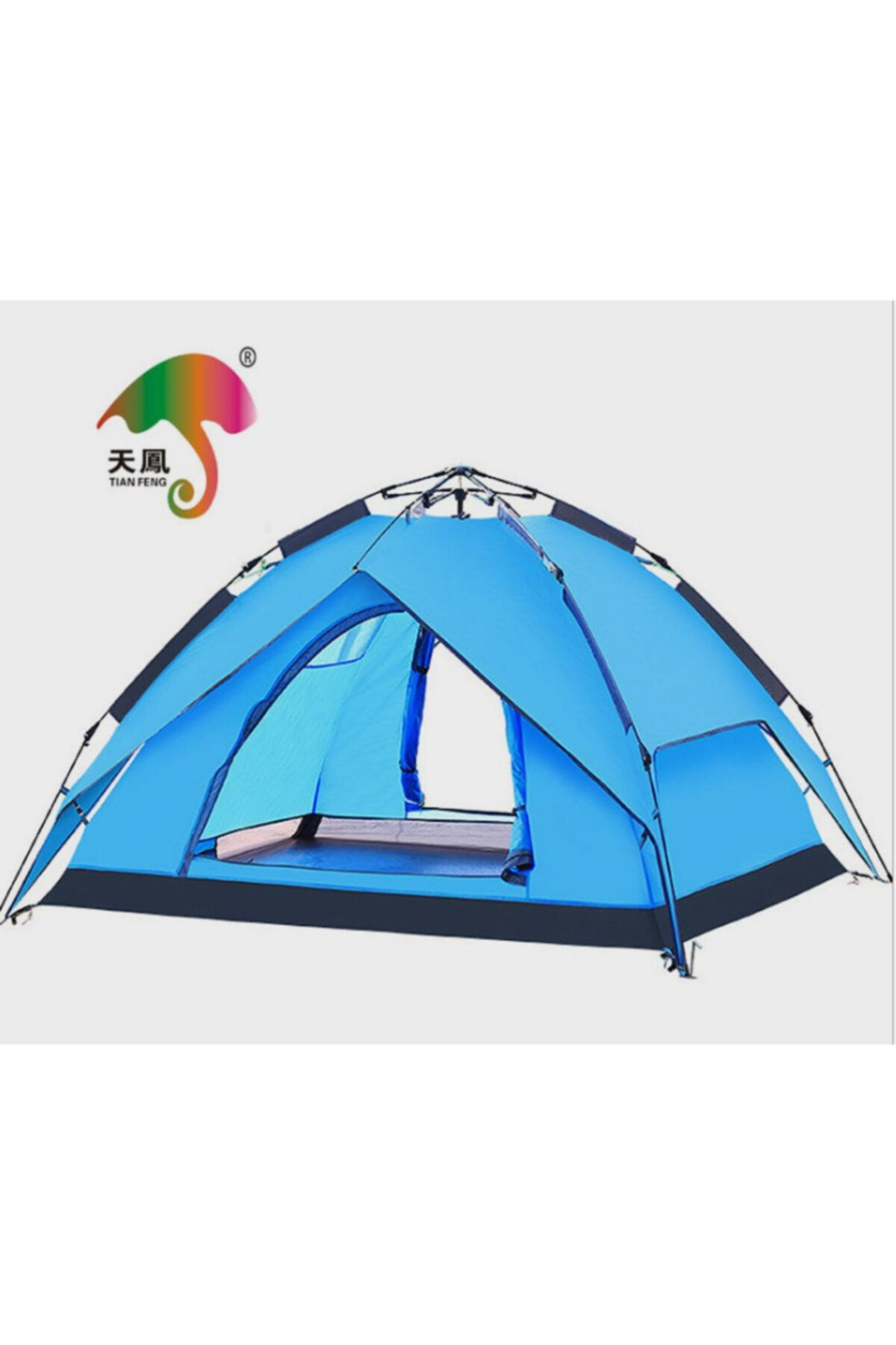 MIDIKLISHOP Otomatik Kurulum 4 Kişilik Gölgelikli Çadır (220x200x145)