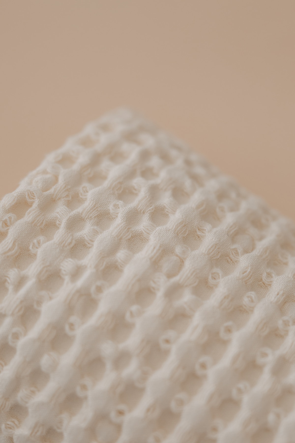 Fluffyboon Waffle Battaniye – Natural