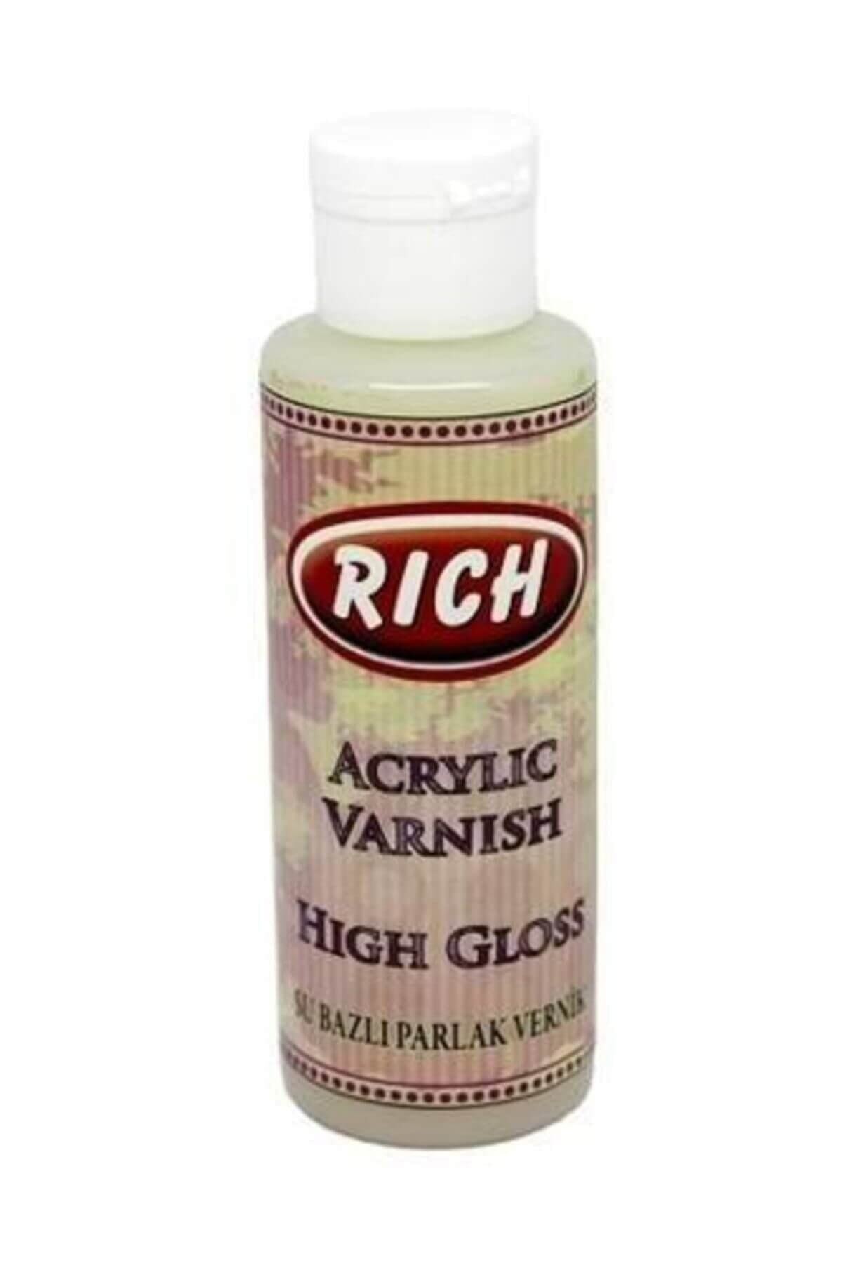 Rich Su Bazlı Vernik Parlak (HİGH GLOSS ACRYLİC VARNİSH) 130 Cc.