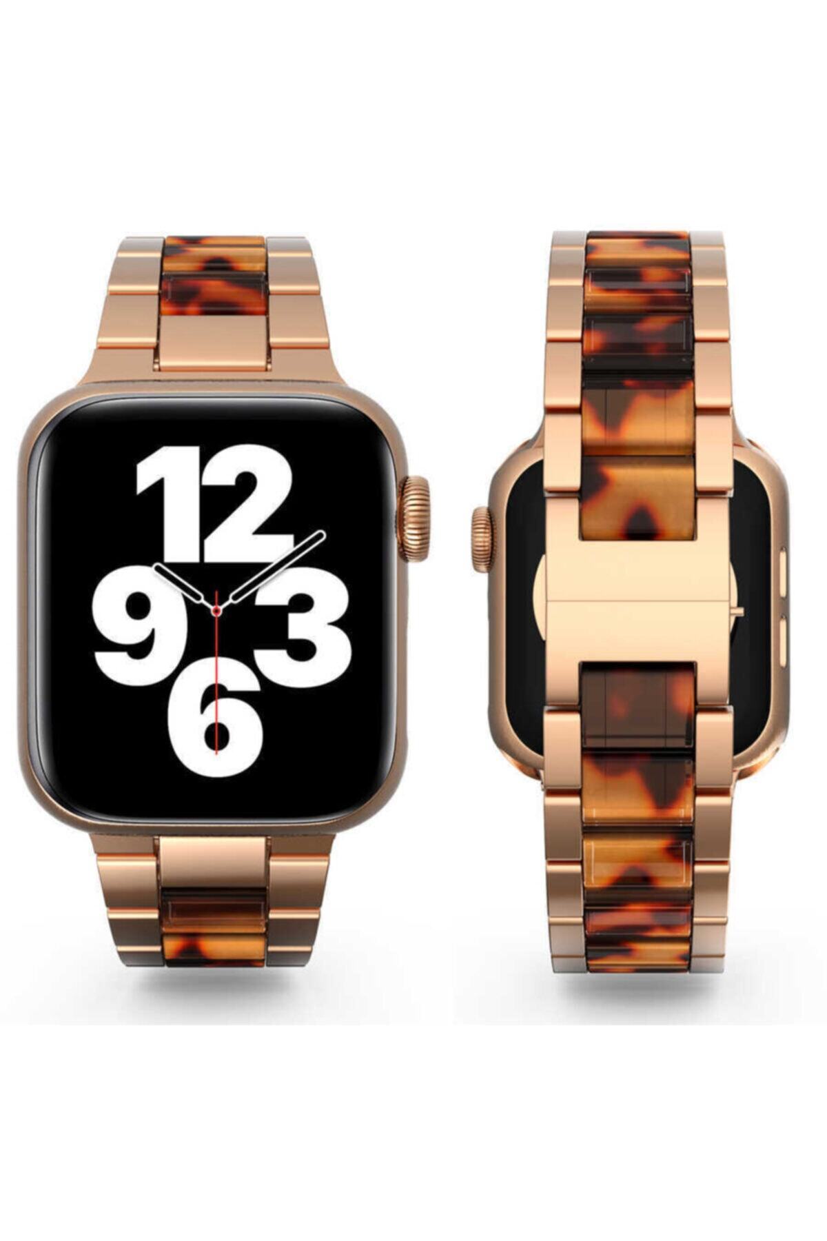 Apple Watch 7 (45mm) Uyumlu Wiwu Resin Steel Belt Metal Kordon+kısalta