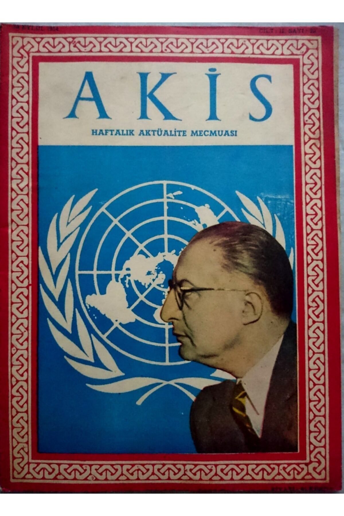 AYTEKKİTAP Akis Haftalık Dergi no 20 - 21 - 22 - 23 Yıl 1954