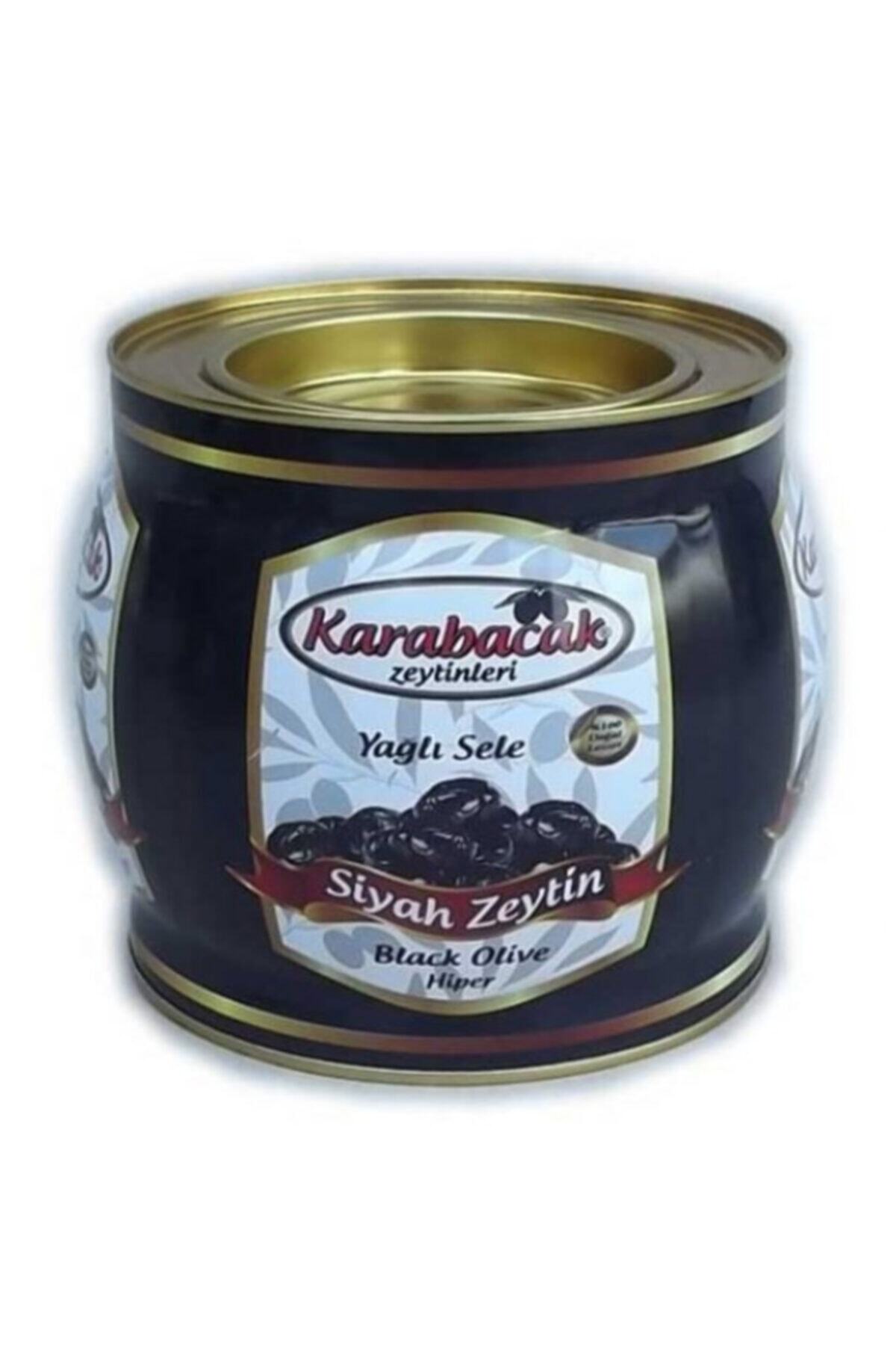 KARABACAK Siyah Zeytin Hiper Boy 2 Kg Teneke (SİYAH TENEKE)