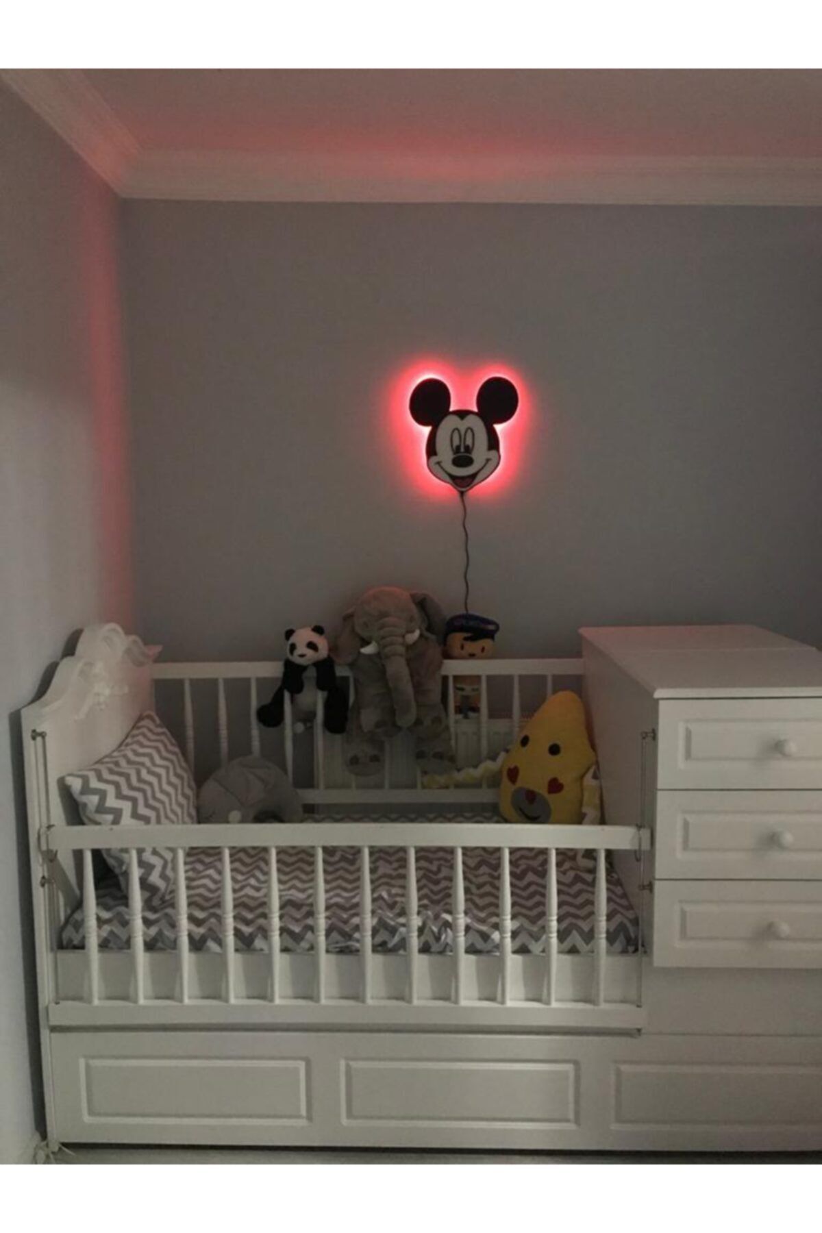 Pullson Mickey Mouse Rgb Led'li Çocuk Odası Duvar Aydınlatması