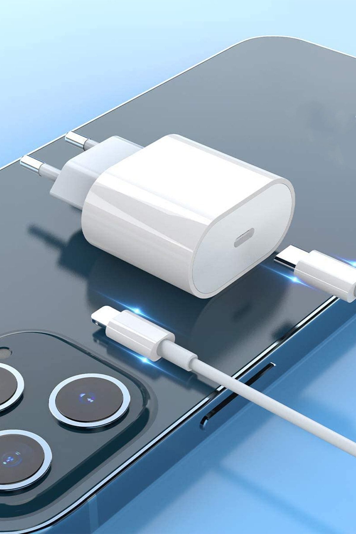ERSESUAR Iphone 13 Pro Max Uyumlu Iphone Hızlı Şarj Aleti Airpods Cihazı Kablo Ve Adaptörü