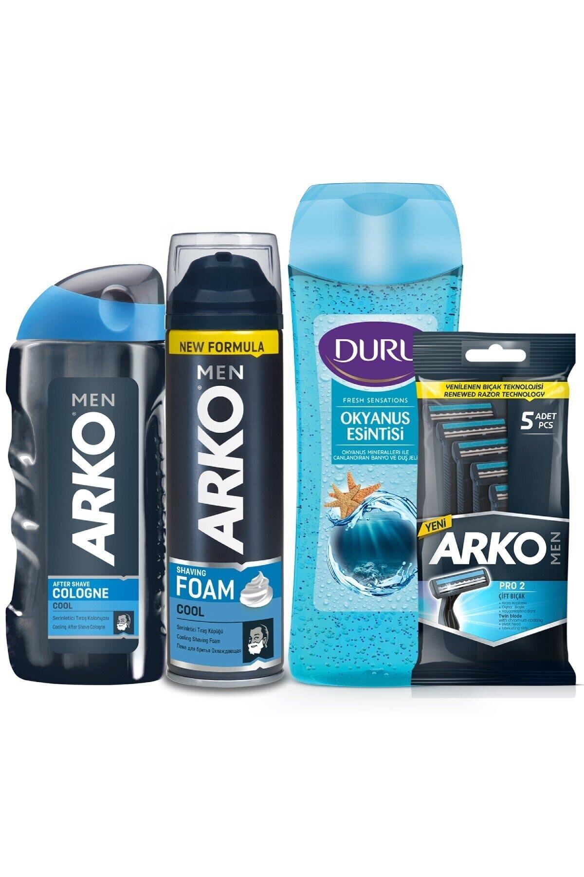 Arko Men Men Ekonomik Tıraş Ve Bakım Seti (köpük - Bıçak - Kolonya - Duş Jeli)