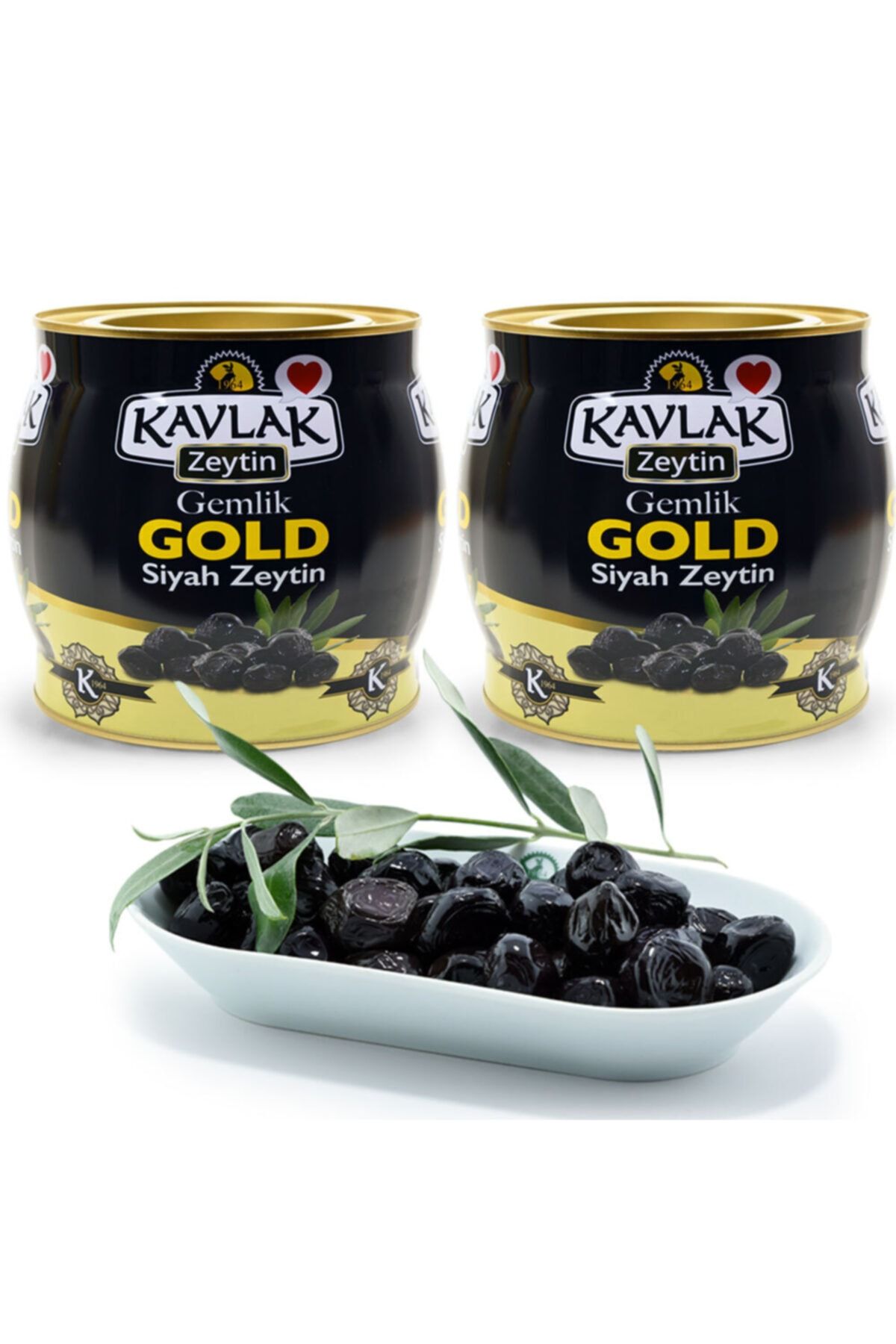 Kavlak Zeytin Kavlak Gold Gemlik Siyah Zeytin 2 kg 2'li