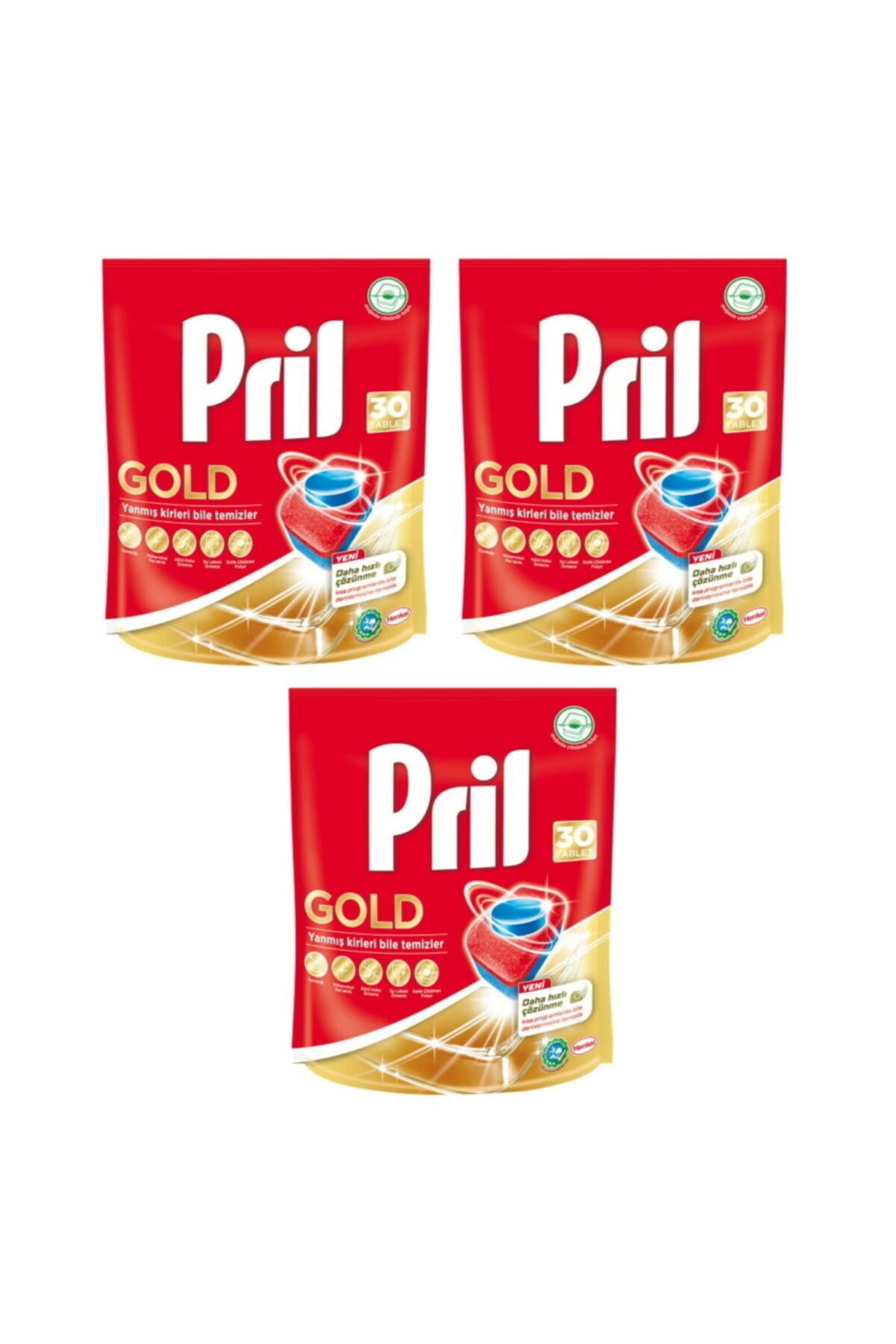 Pril Gold Bulaşık Makinesi Tableti 90' Lı (30x3)