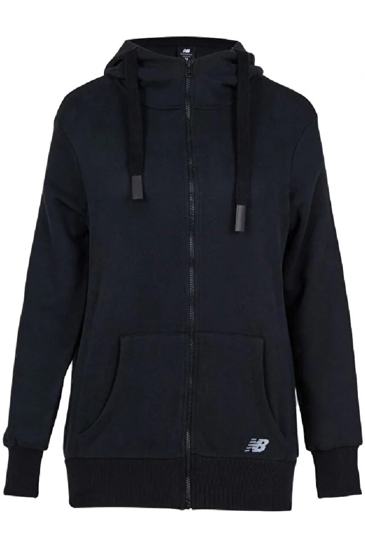 New Balance Nb Womens Full Zip Hoodie Siyah Kadın Sweatshirt