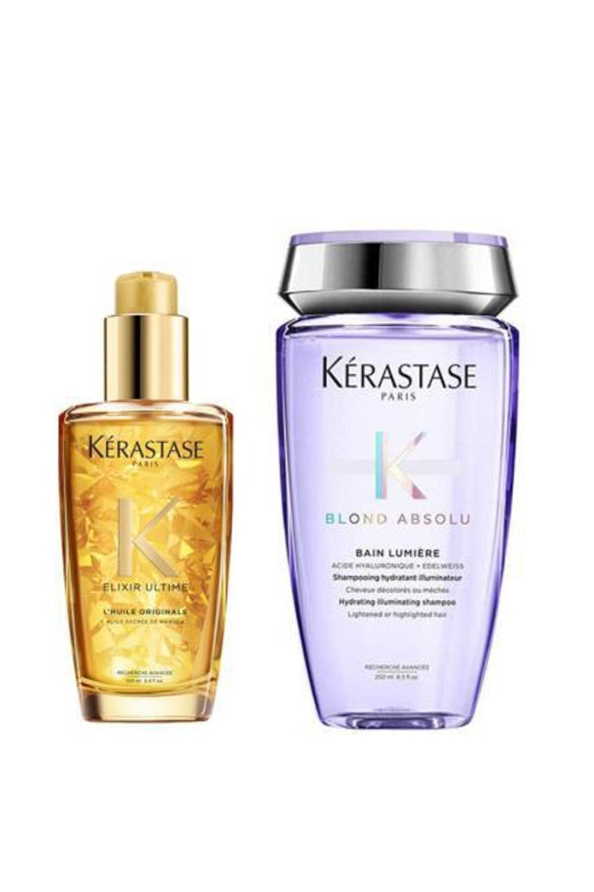 Kerastase Yoğun Işlem Görmüş Saçlar Için Şampuan 250ml + Parlaklık Sağlayan Bakım Yağı 100ml