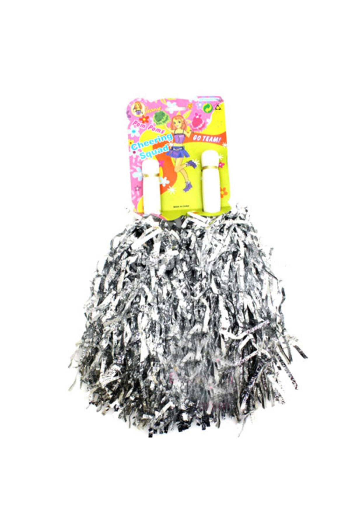 hayalimkapimda Gümüş Renk Gösteri Ponponu Çift