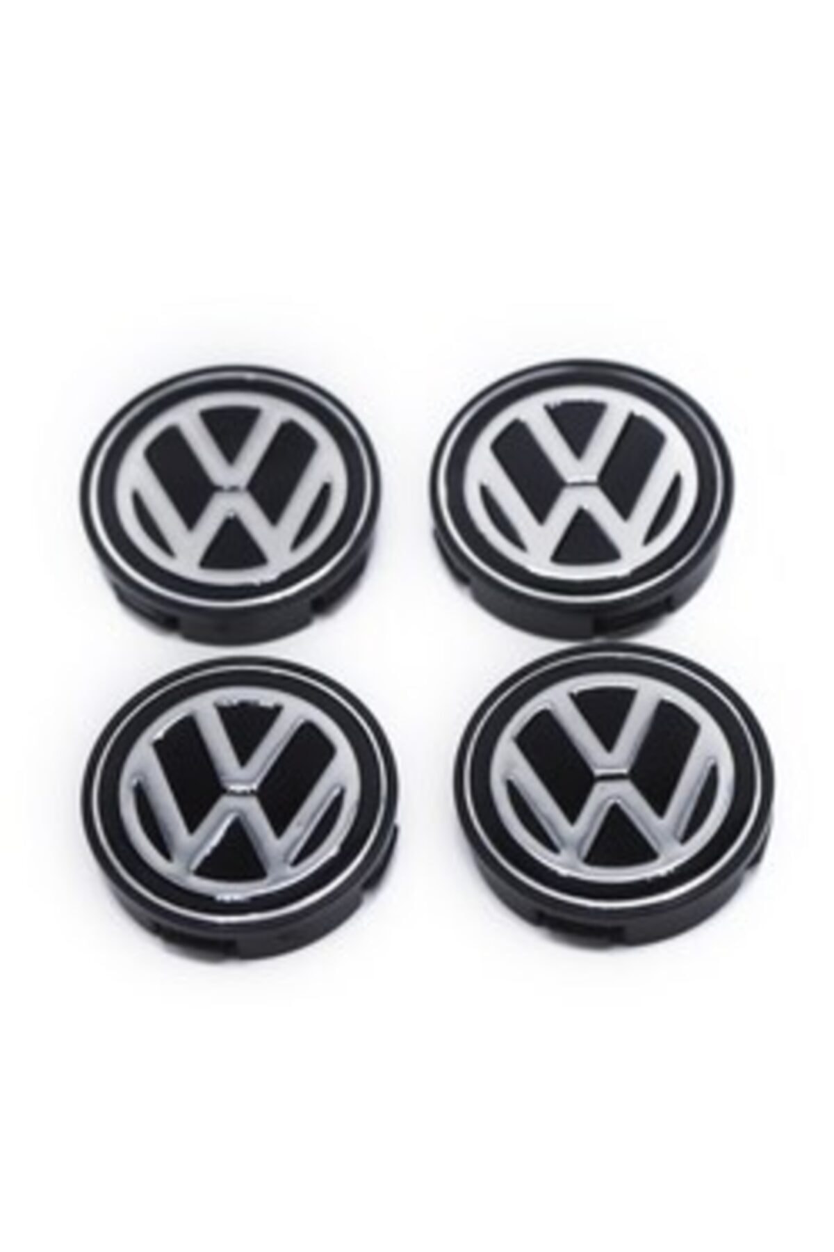BoostZone Volkswagen Uyumlu  Geçmeli Siyah 55/58 Mm Jant Göbeği
