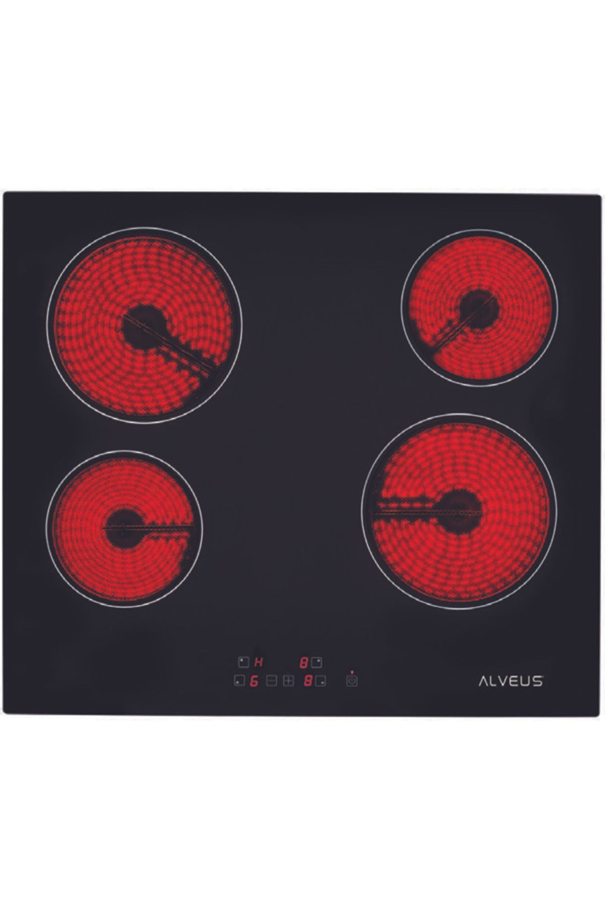 Alveus Vitro 627 Siyah 2'li Ankastre Set