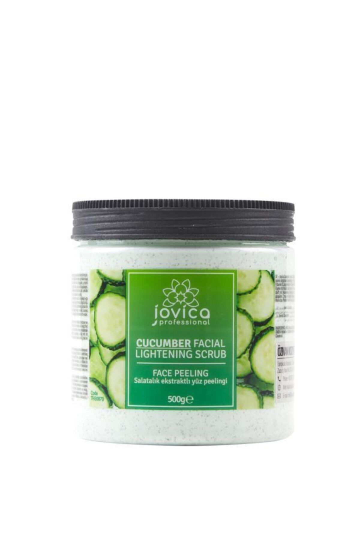 Jovica Cucumber Facial Lightening Peeling Gel Scrub 500 Ml Salatalık Esktraklı