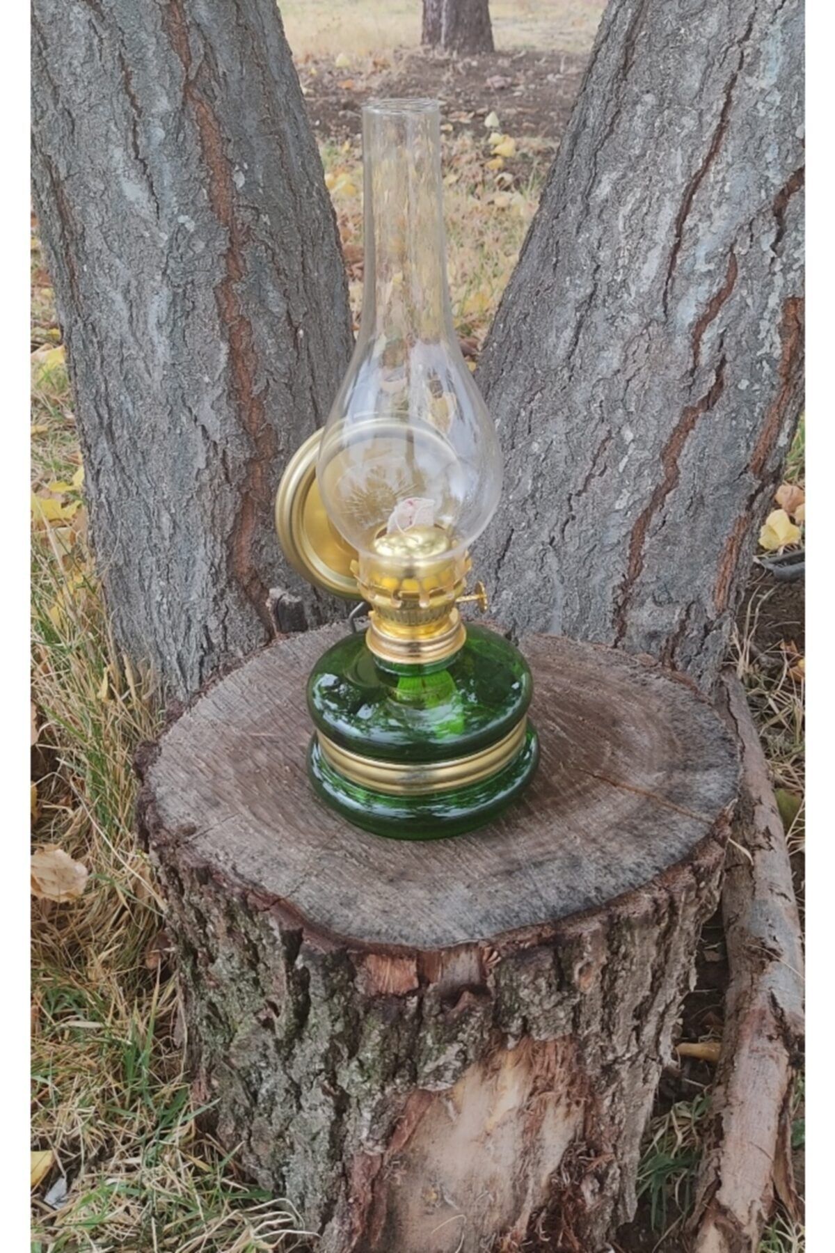 ÖZLEVENT Klasik Gaz Lambası Klasik Model (yesil Renkli)