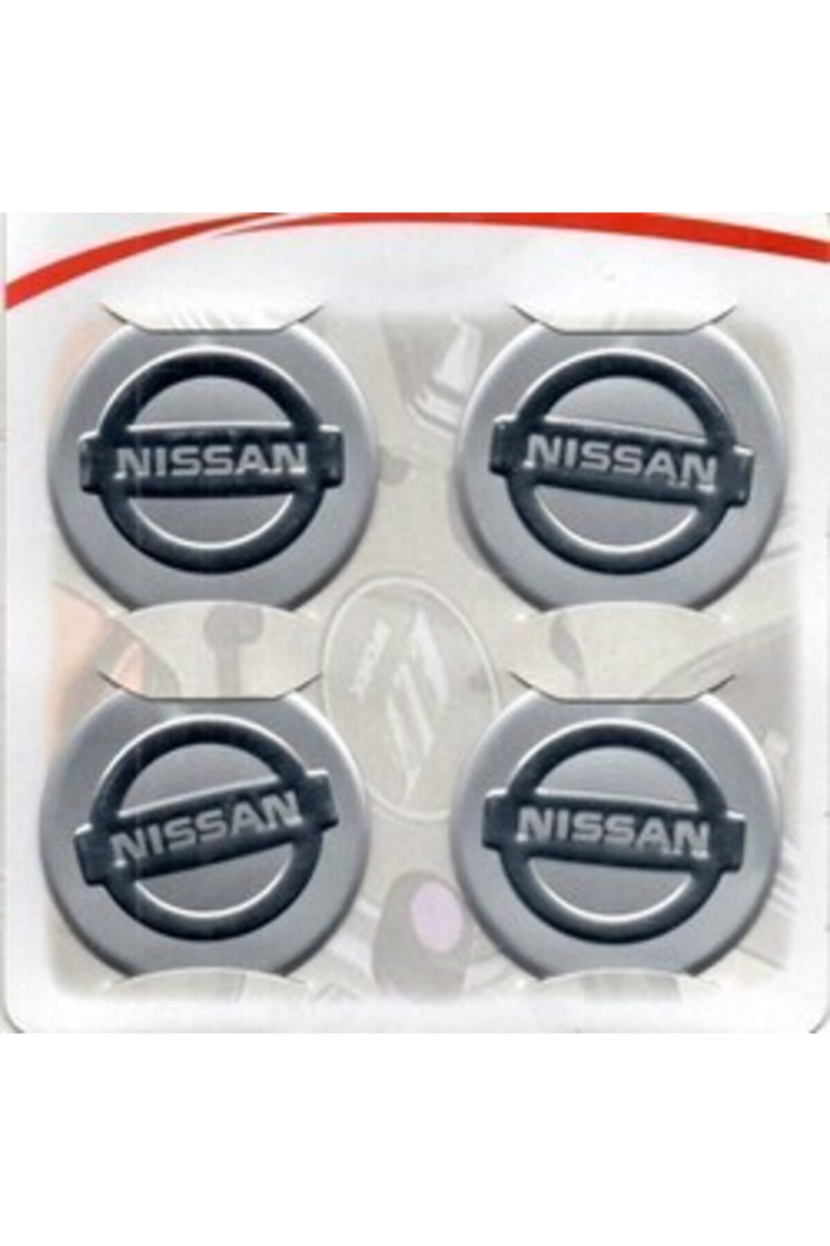 BoostZone Nissan Gri Alüminyum Yapıştırma Jant Göbeği 4lü 60mm