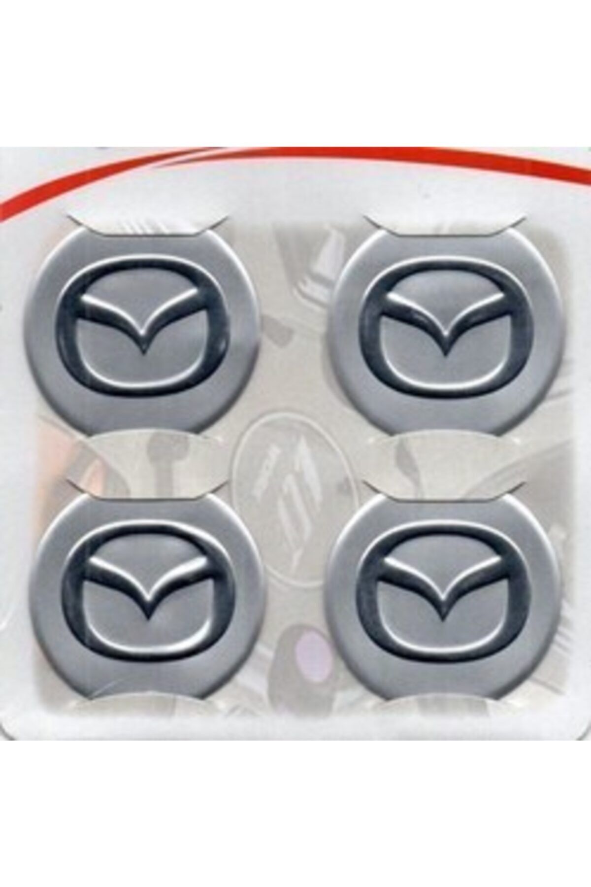 BoostZone Mazda Gri Alüminyum Yapıştırma Jant Göbeği 4lü 60mm