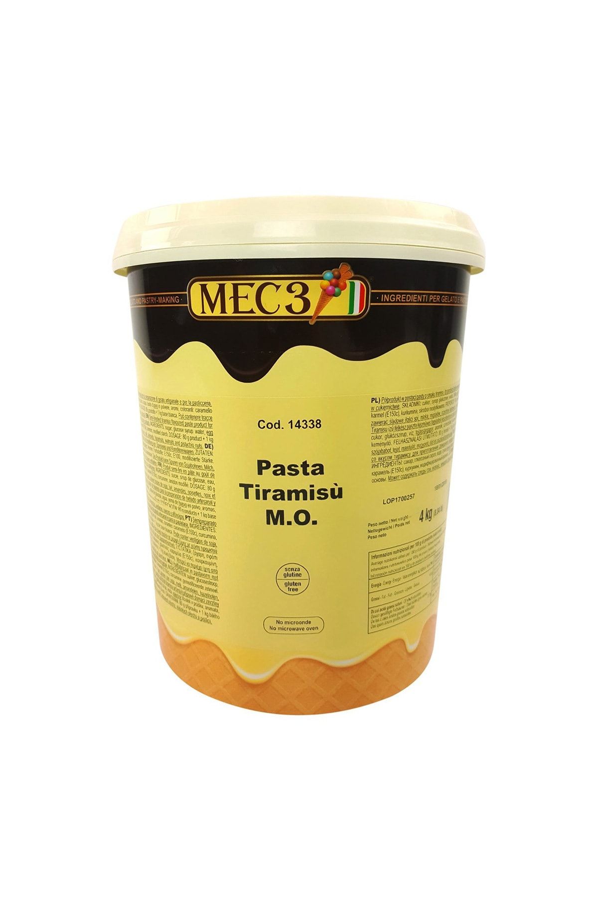Mec3 Tiramisu Paste Alkolsüz 4 kg