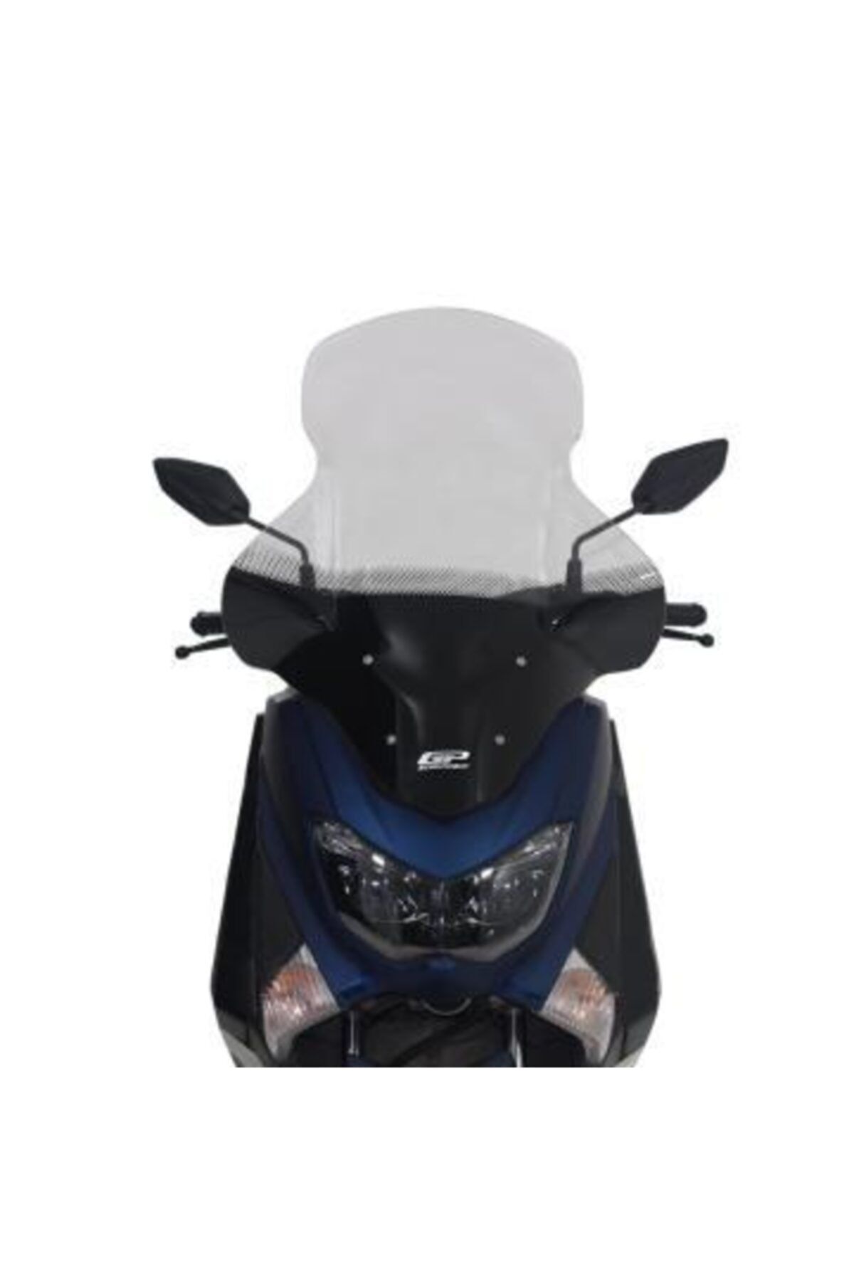 GP KOMPOZİT Yamaha Nmax 125-155 2015-2020 Uyumlu Baskılı Elcik Korumalı Ön Cam Şeffaf