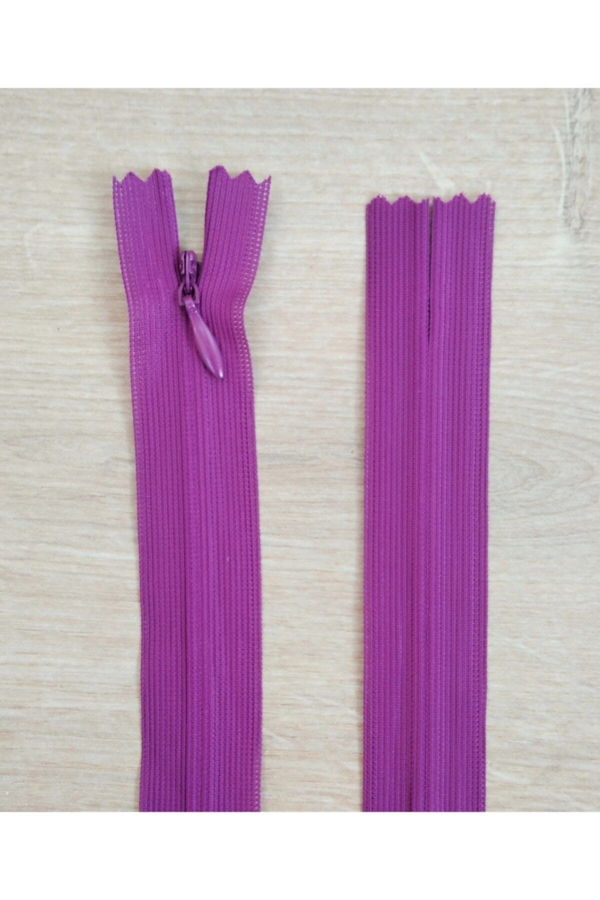 Kezban Tekstil Koyu Fuşya Rengi Gizli Fermuar 40 Cm 1 Adet