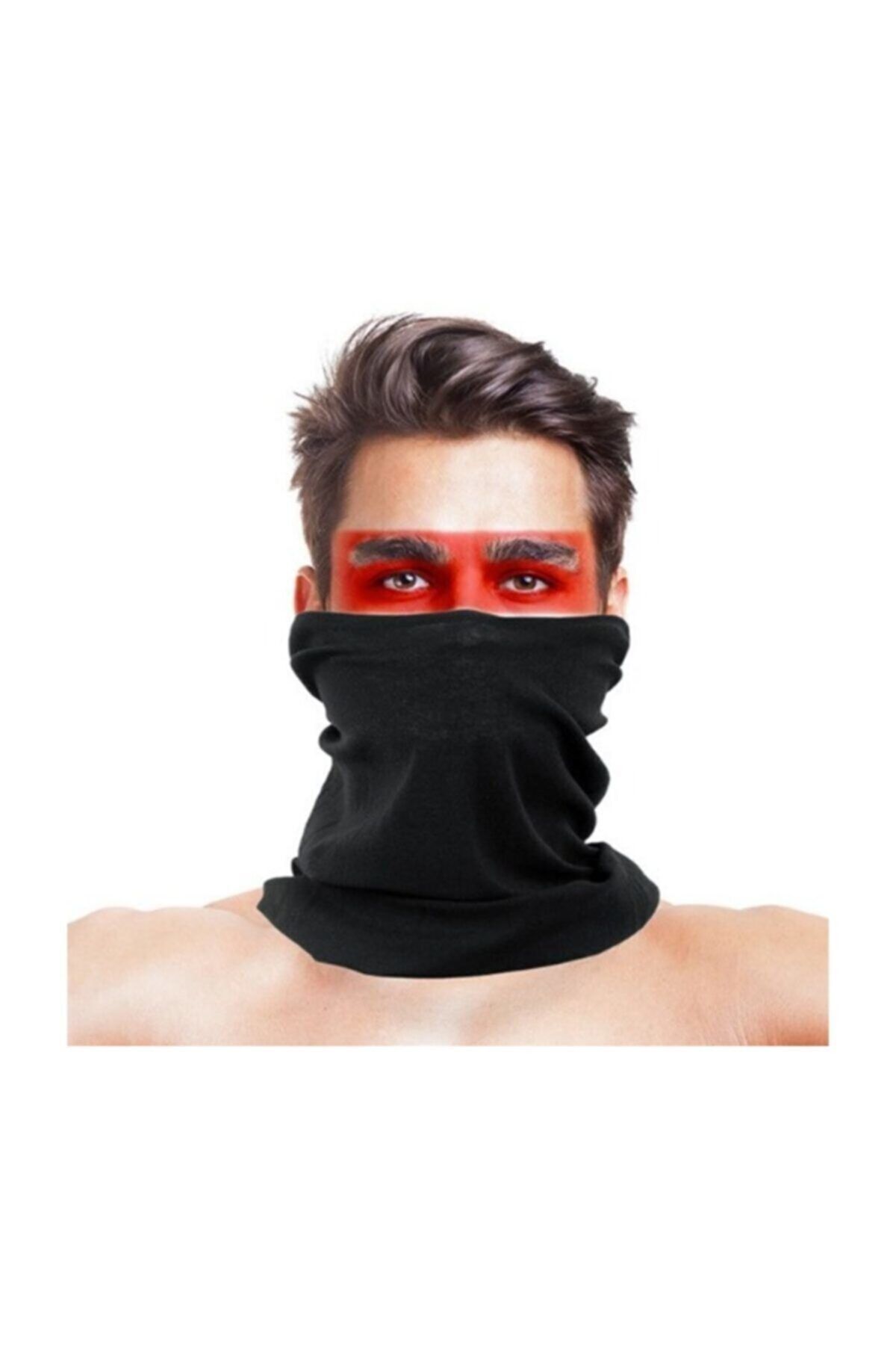 Ucuzline Siyah Renk Baf Bandana Maske