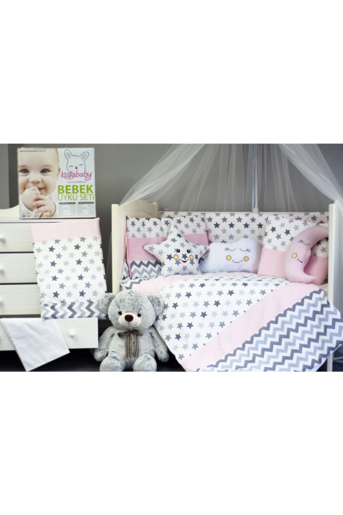 Kista Baby Baby Gold Bebek Uyku Seti (80x130)