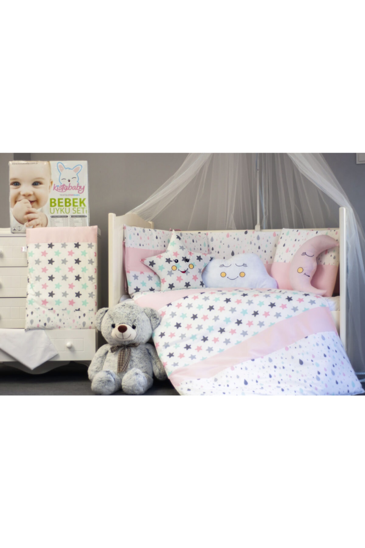 Kista Baby Damla Bebek Uyku Seti (80x140)