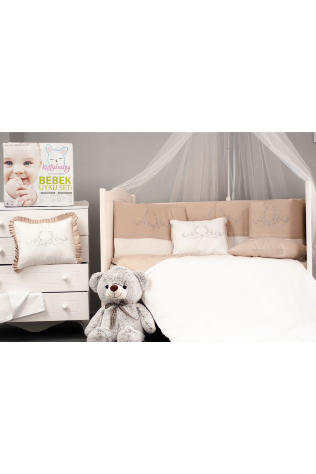 Kista Baby Silver Bebek Uyku Seti (80x140)
