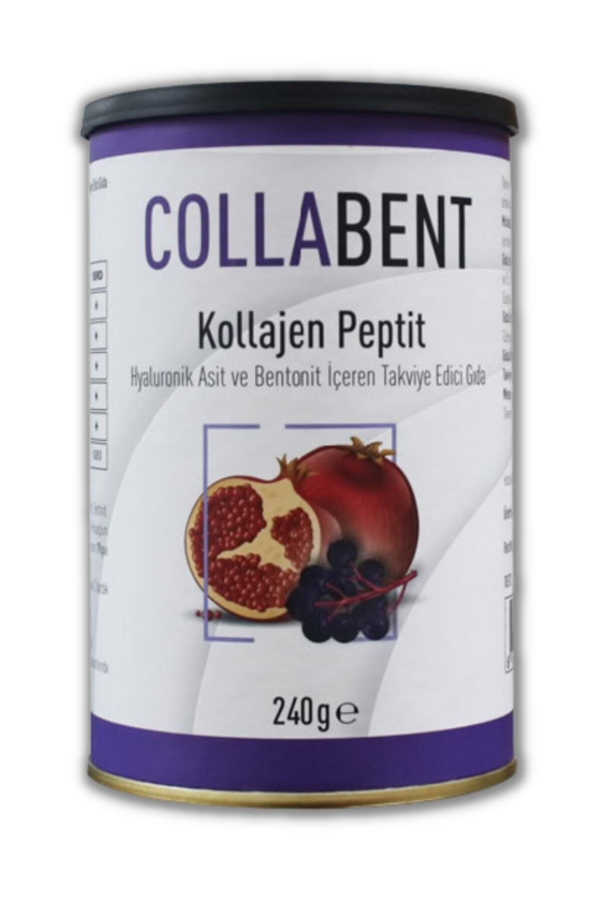 Collabent Kollajen Peptit Hyaluronik Asit Ve Bentonit Collagen 240 gr