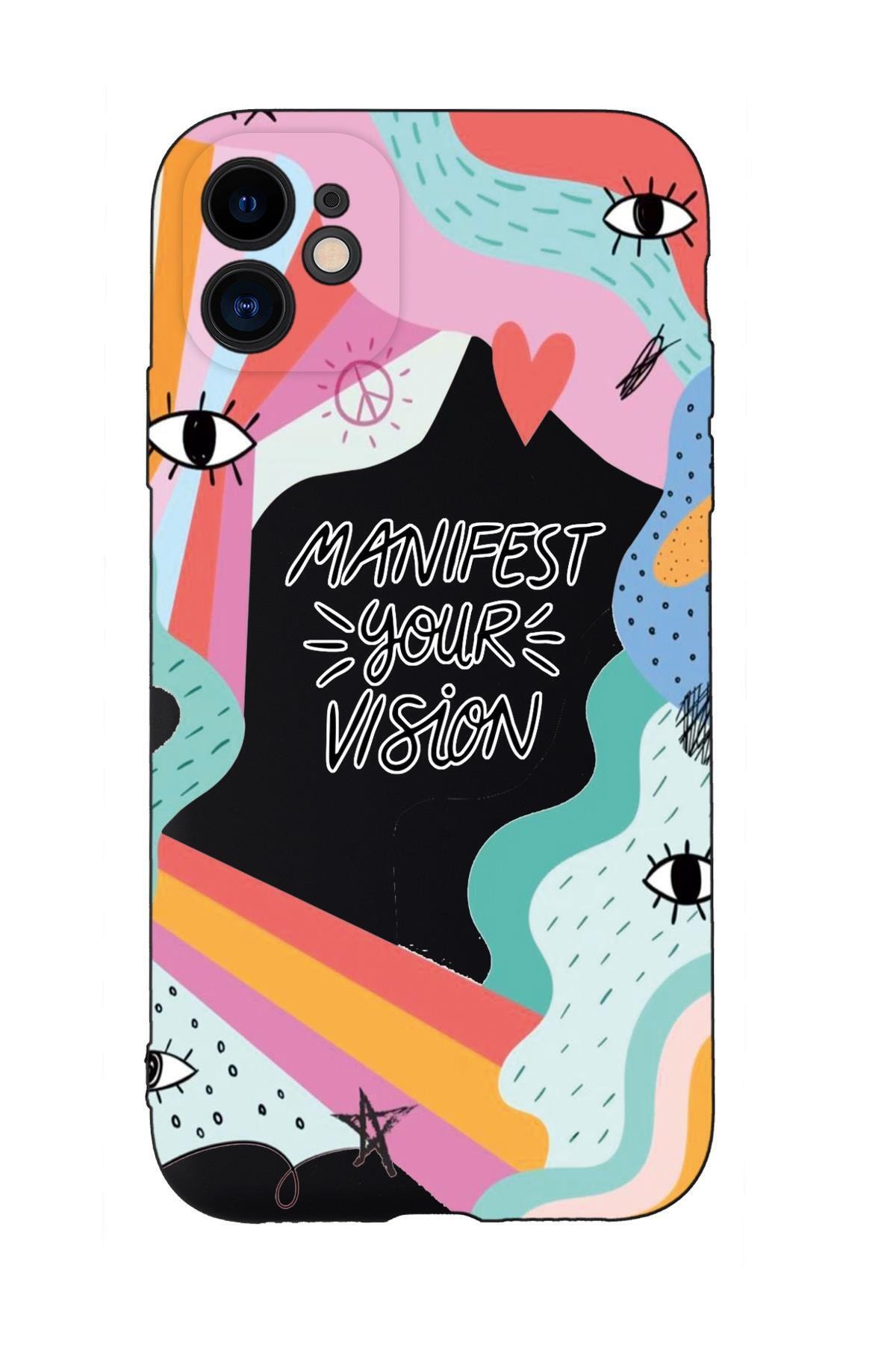 mooodcase Iphone 11 Uyumlu Manifest Your Vision Desenli Kamera Korumalı Lansman Kılıf Premium Silikonlu