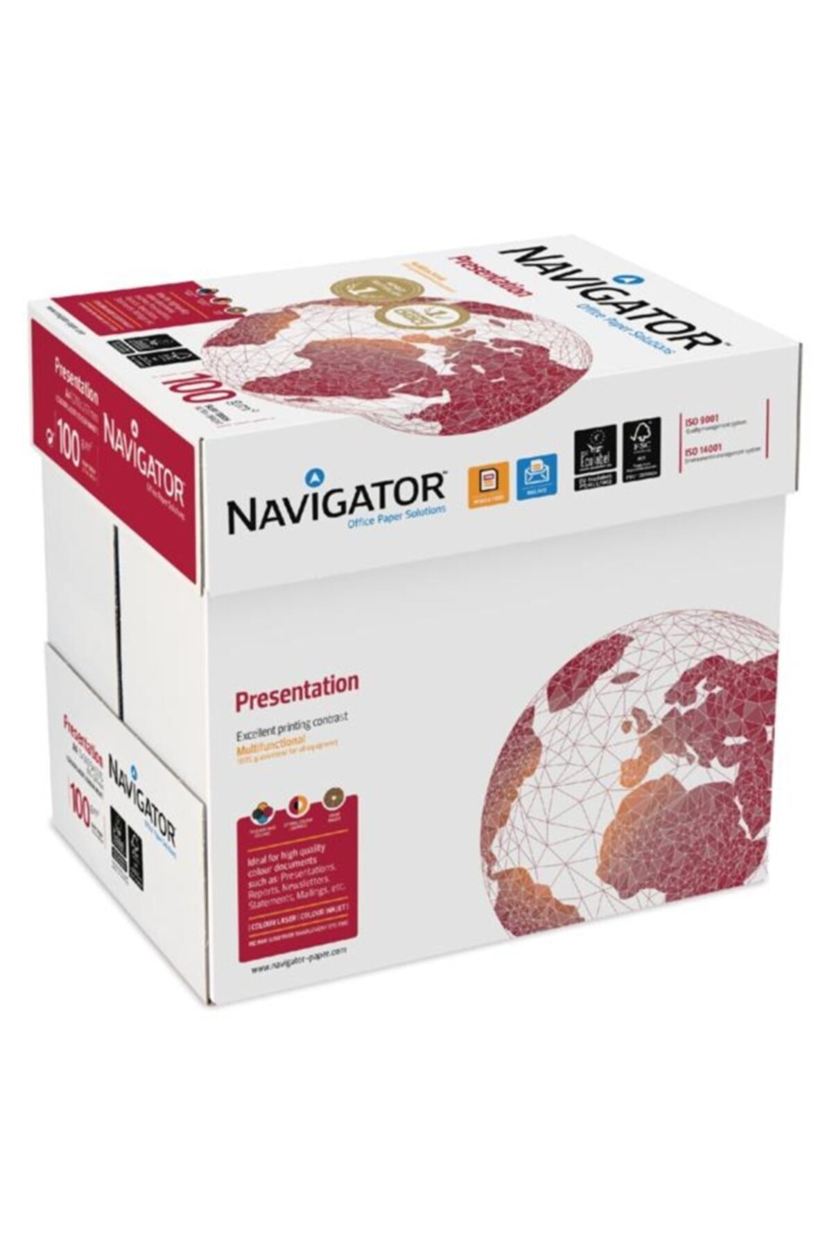 NAVİGATÖR Navigator A4 Fotokopi Kağıdı 100gr-500 Lü 1 Koli = 5 Paket