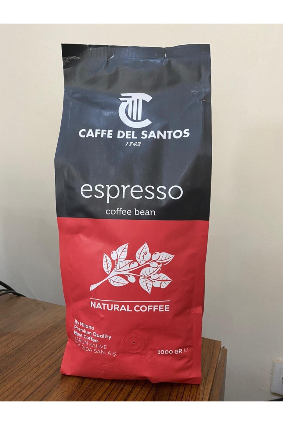CAFFE DEL SANTOS Espresso Red 1000gr Çekirdek Kahve