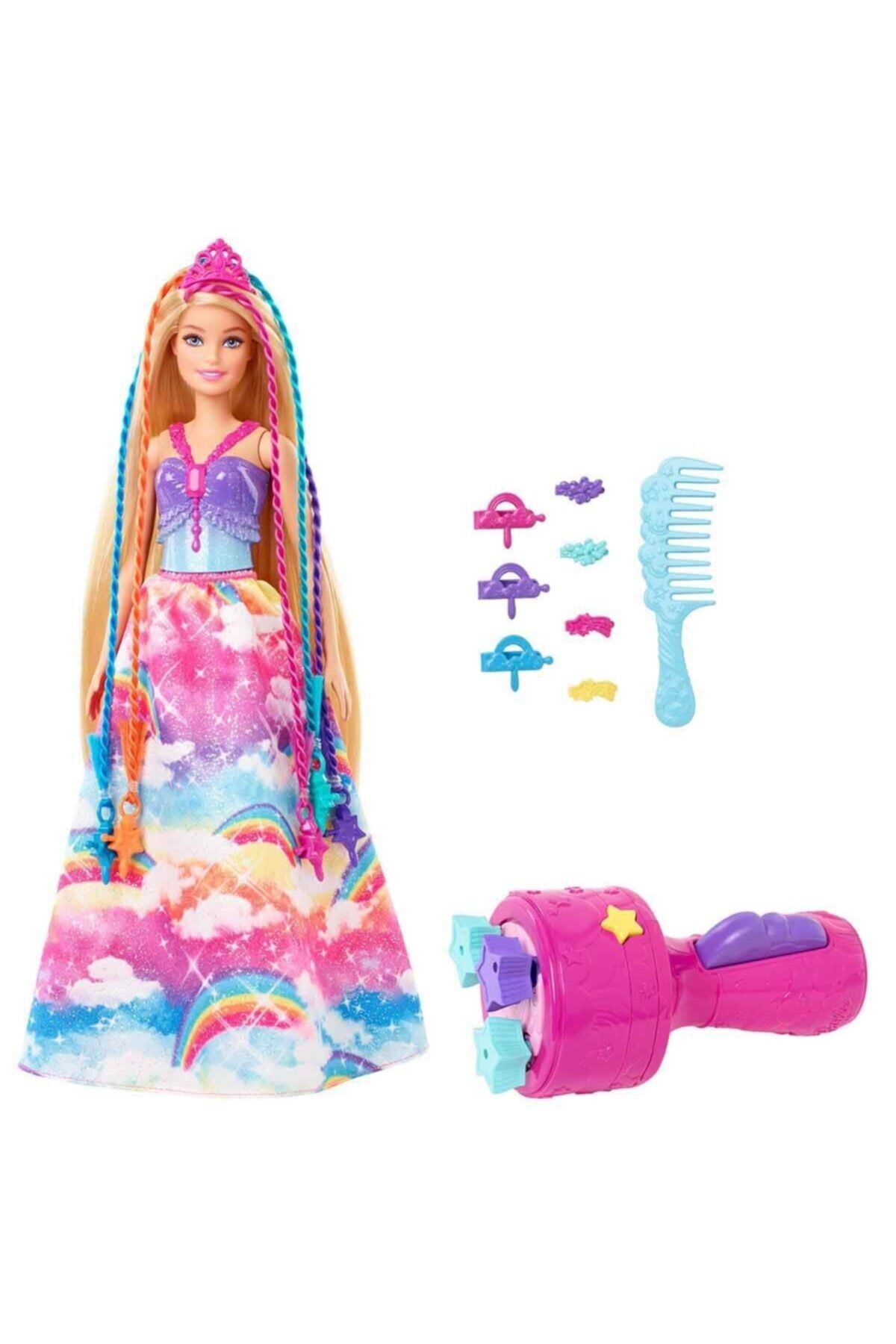 mattel Barbie Dreamtopia Örgü Saçlı Prenses Bebeği Gtg00