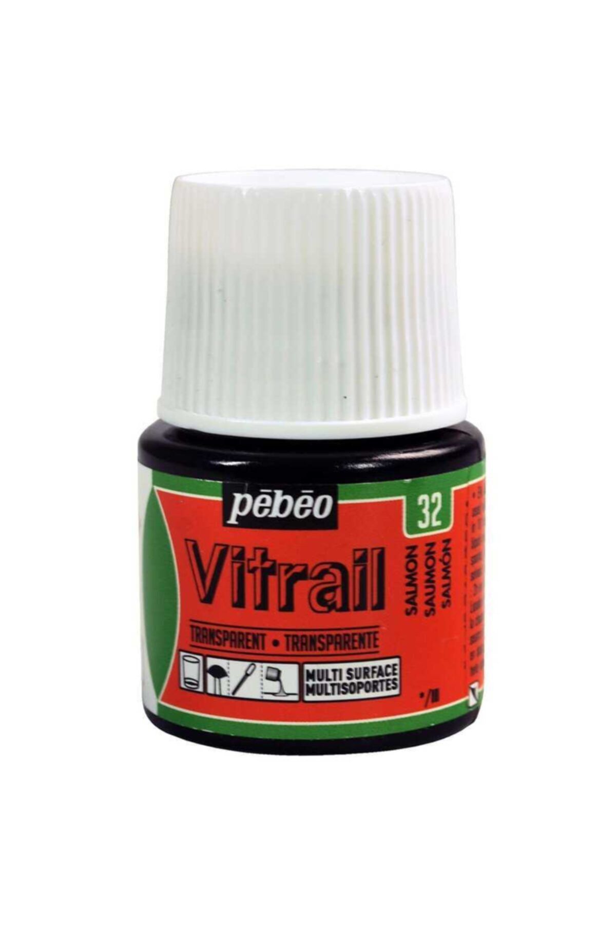 Pebeo Vitrail Solvent Bazlı Cam Boya 45ml Şişe - 05032 Salmon