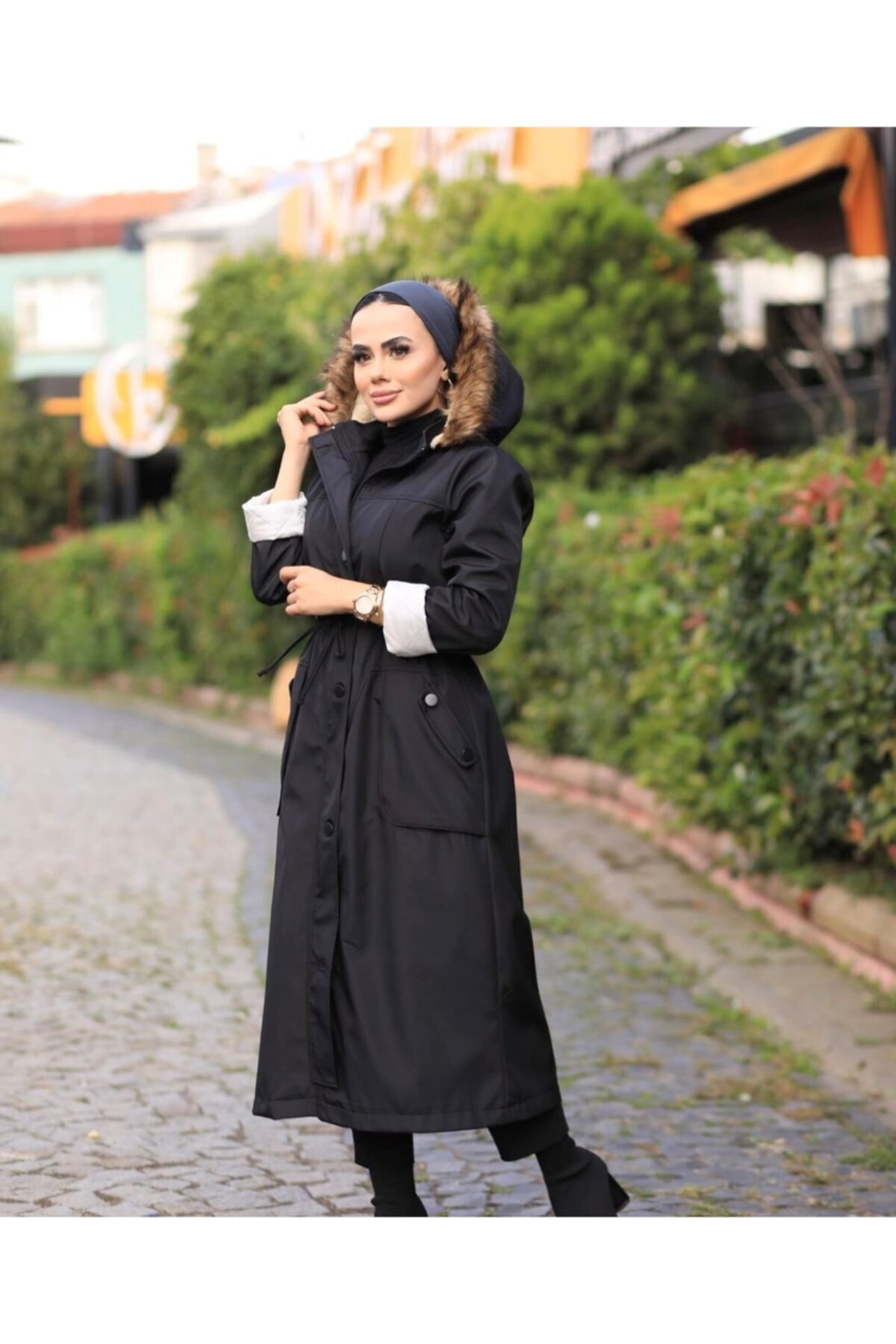 Moda İlter Kadın Içi Kürklü Parka Taba 918