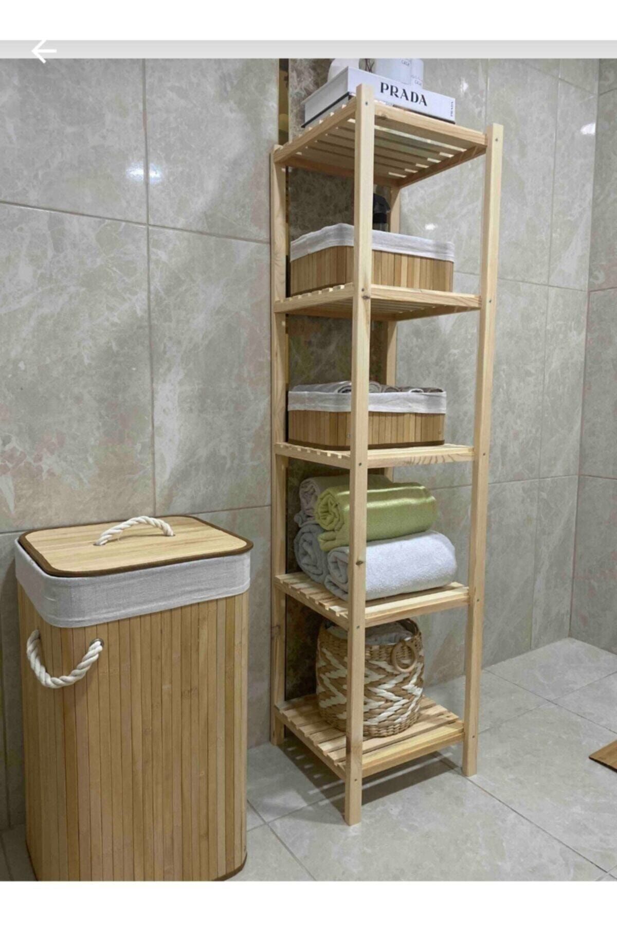 KILIÇMOBİLYA Ahşap 5 Raflı Set