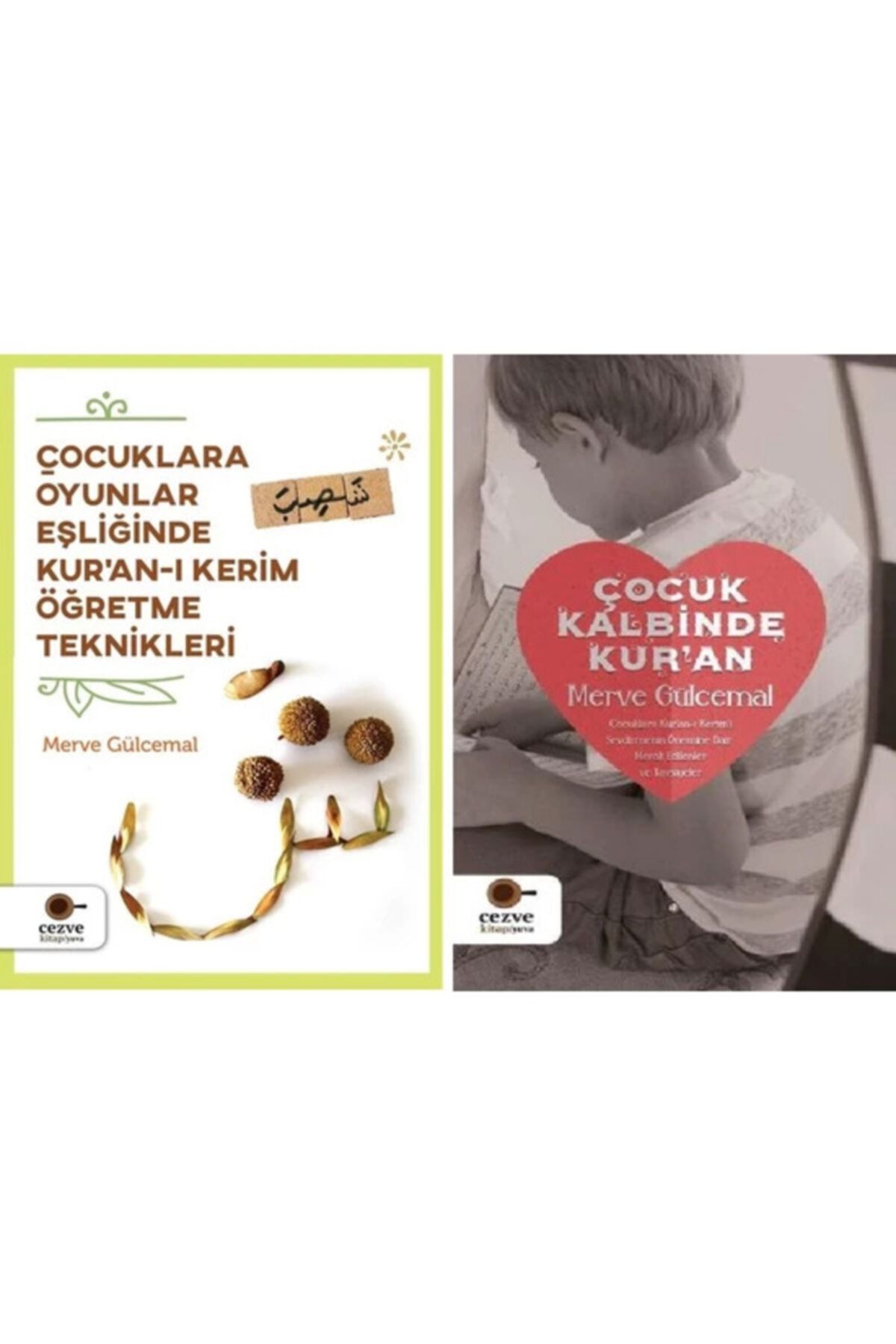Cezve Kitap Merve Gülcemal 2 Kitap Set - Çocuklara Oyunlar Eşliğinde Kuran-ı Kerim - Çocuk Kalbinde Kuran