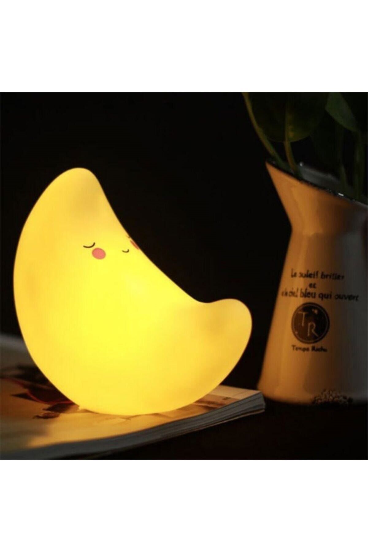 BiTon Toptan Dekoratif Mini Ay Çocuk Odası Led Gece Lambası Aydınlatma