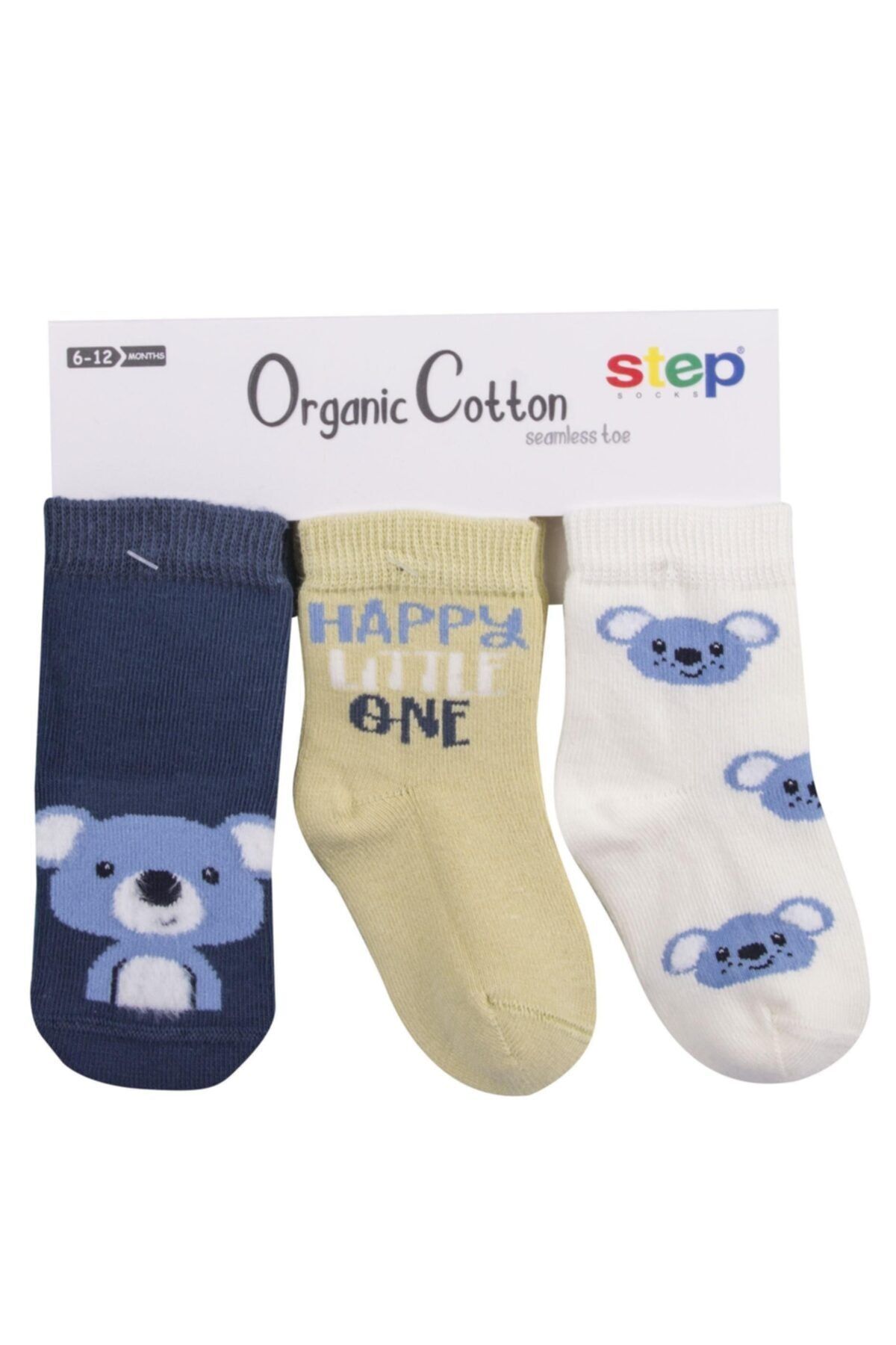 Step 3lü Sakallı Koala Soket Çorap 5058 Karışık Renkli