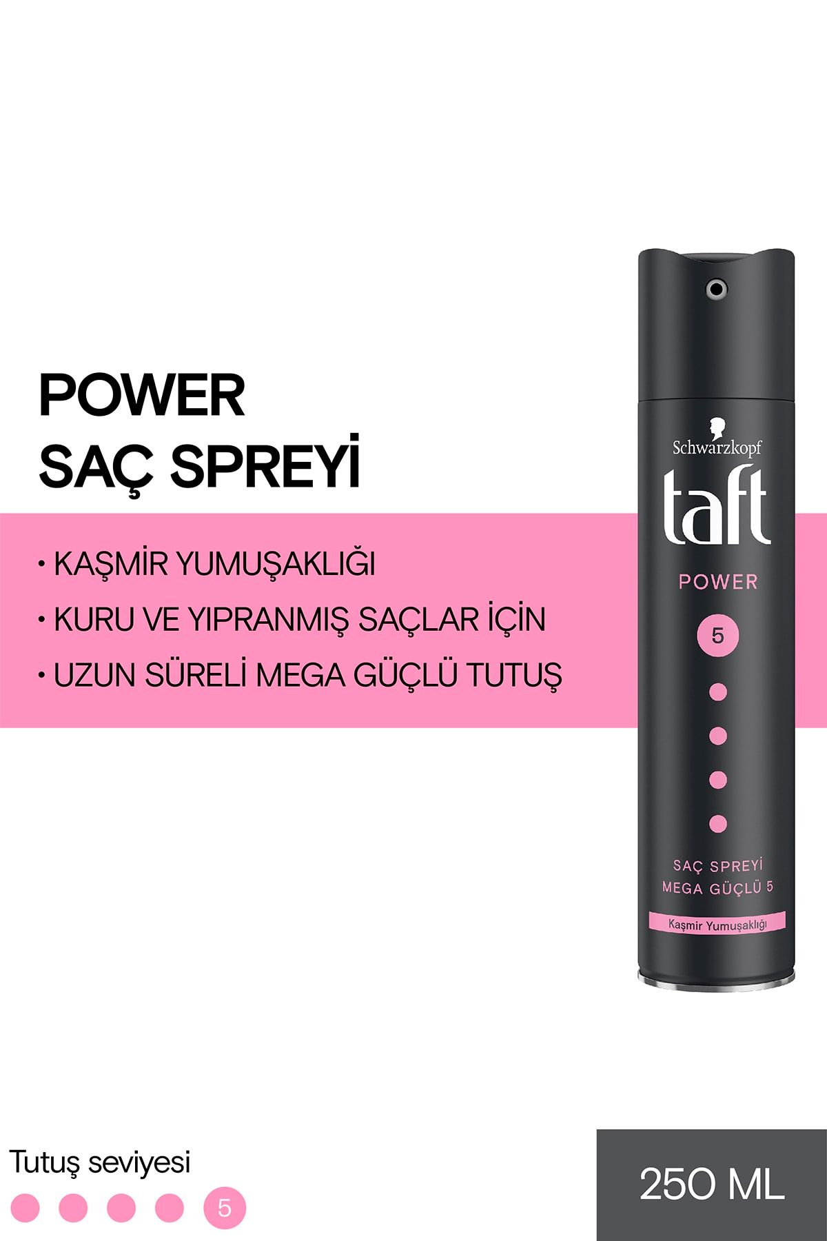 Taft Power Kaşmir Saç Spreyi 250ml