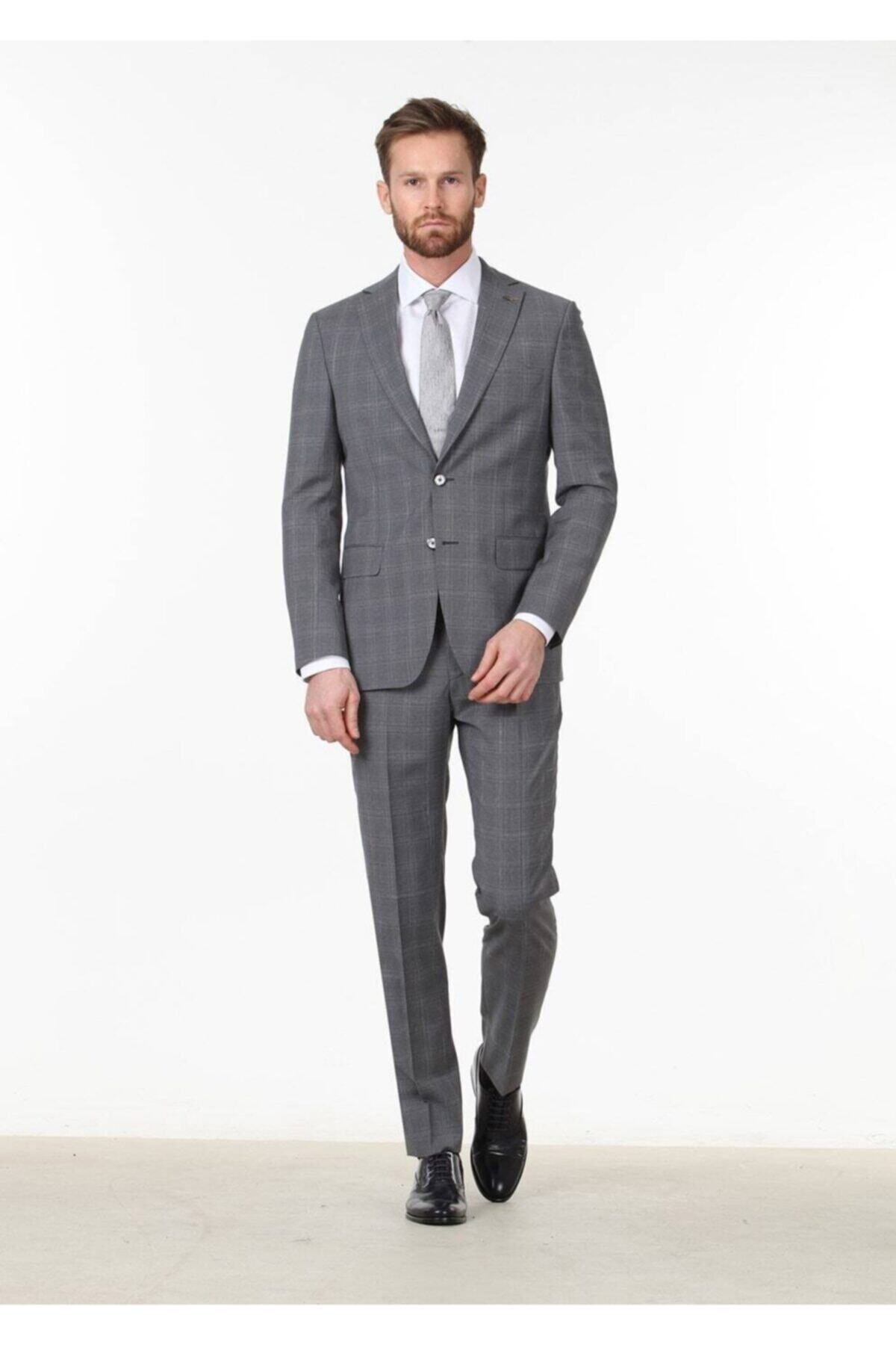 Ramsey Kareli Dokuma Takım Elbise - RP10114187